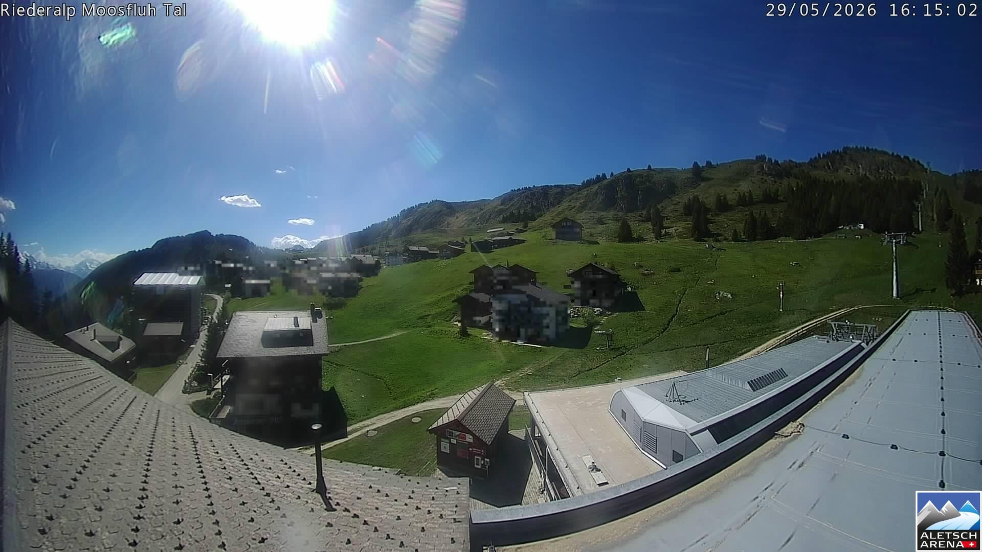 Archiv Foto Webcam Riederalp: Dorfmitte