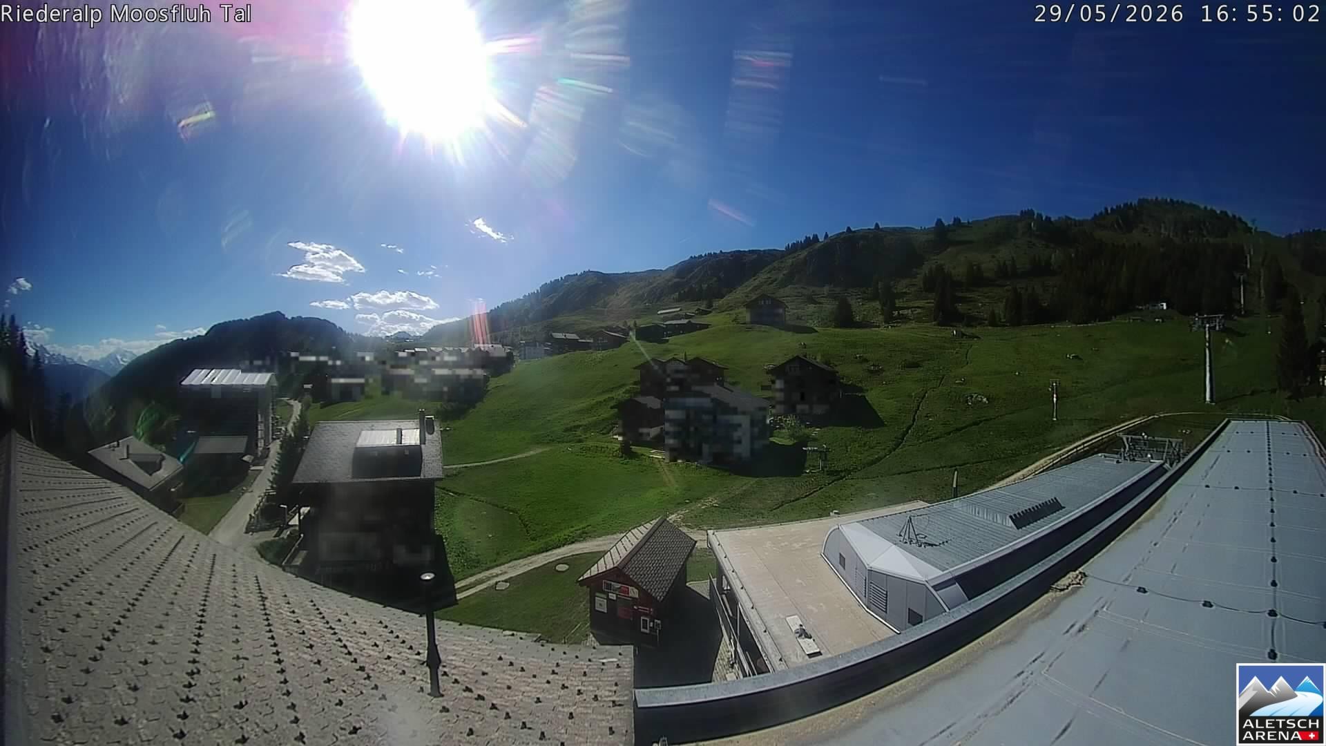 Archiv Foto Webcam Riederalp: Dorfmitte