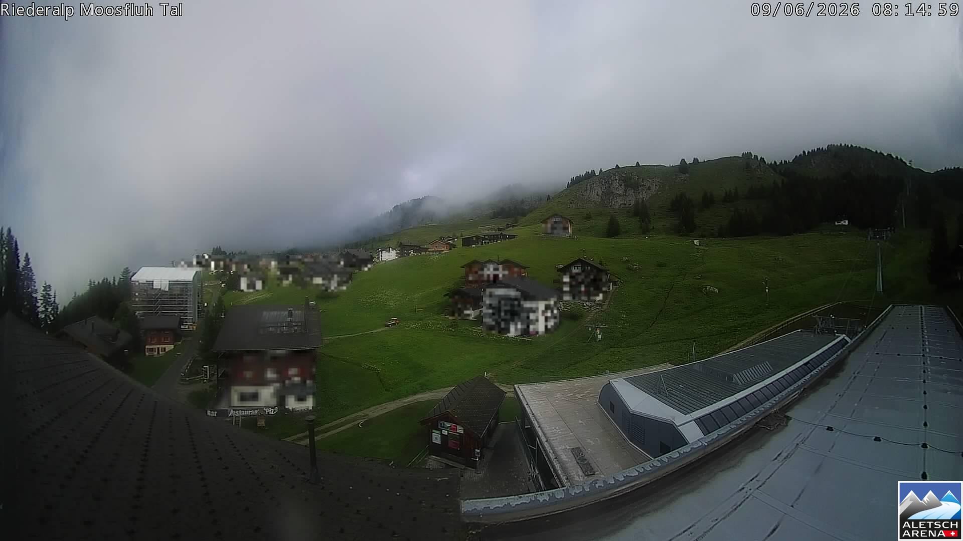 Archived image Webcam Riederalp - Village