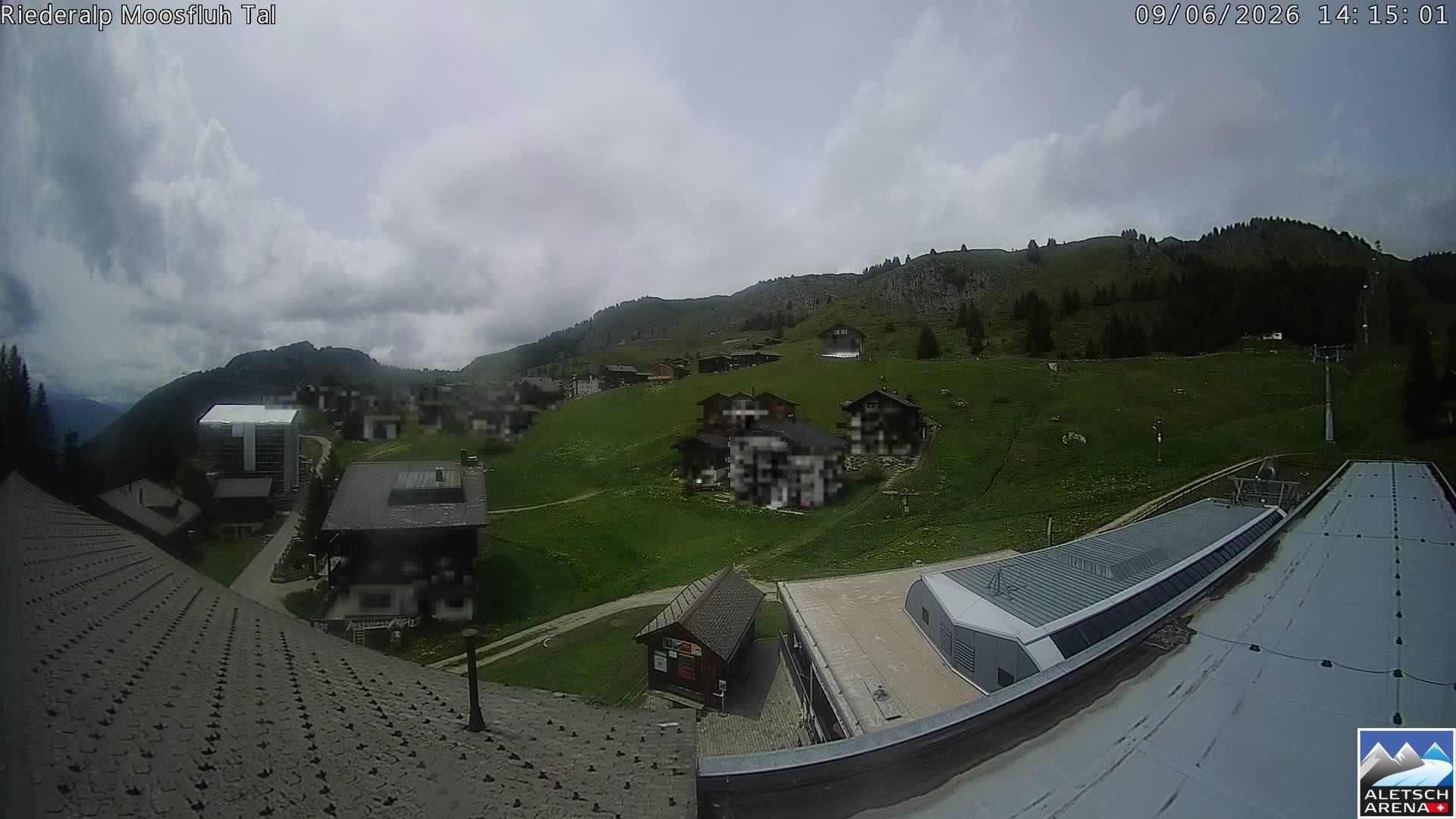 Archived image Webcam Riederalp - Village