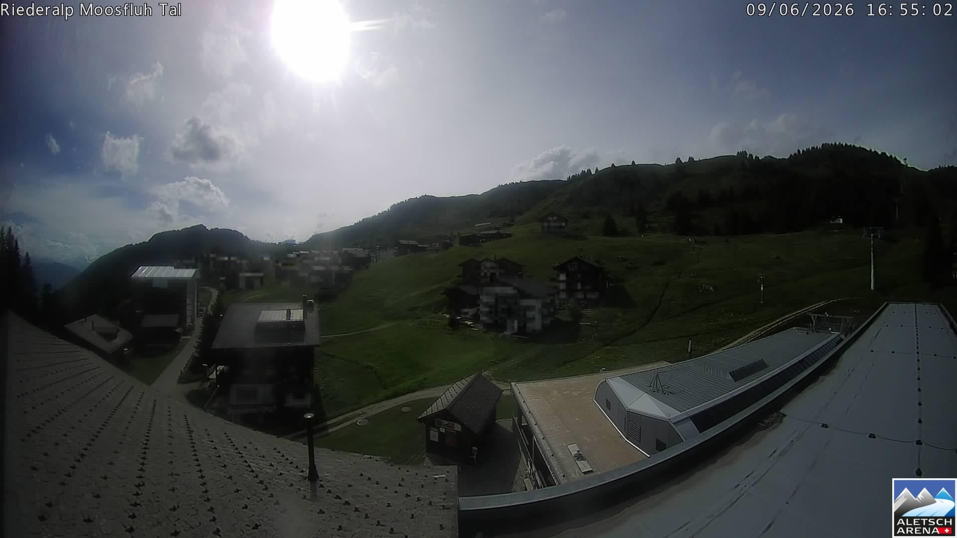 Archived image Webcam Riederalp - Village