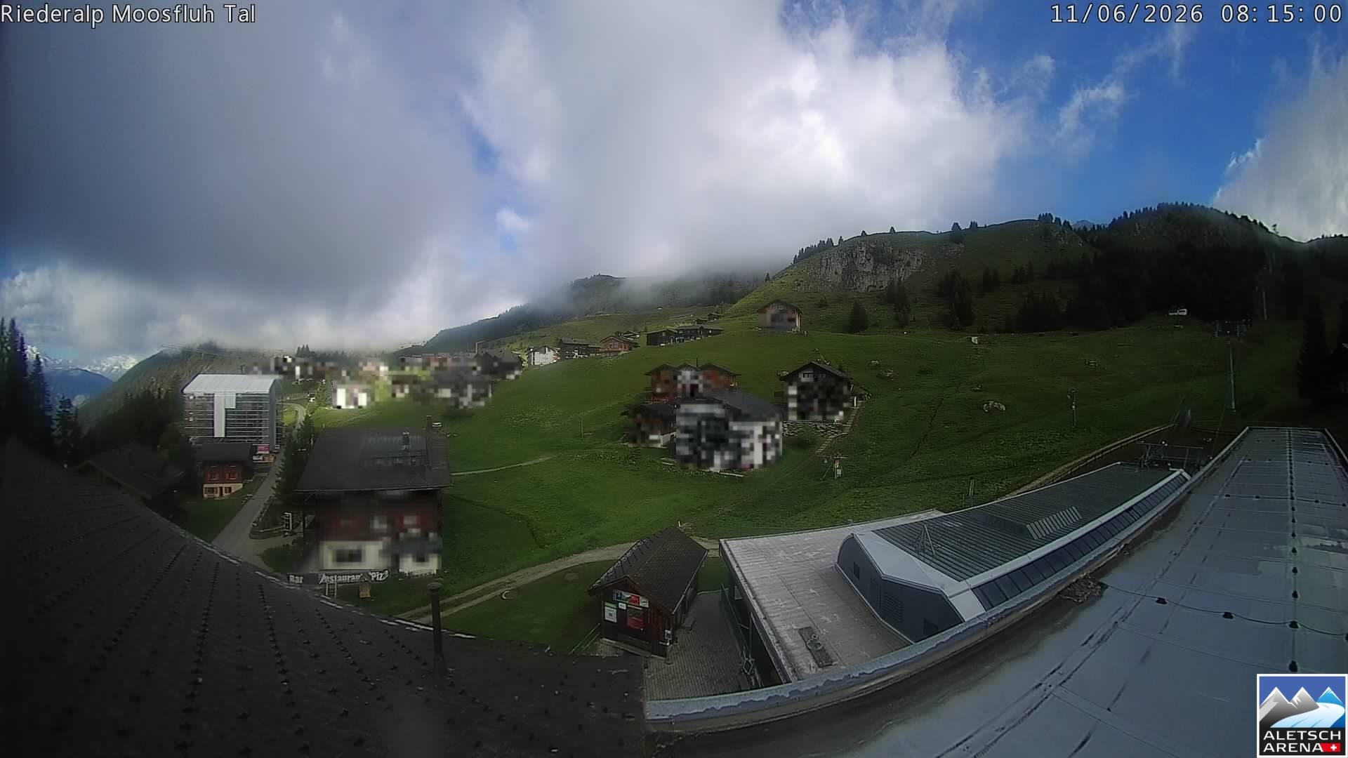Archiv Foto Webcam Riederalp: Dorfmitte