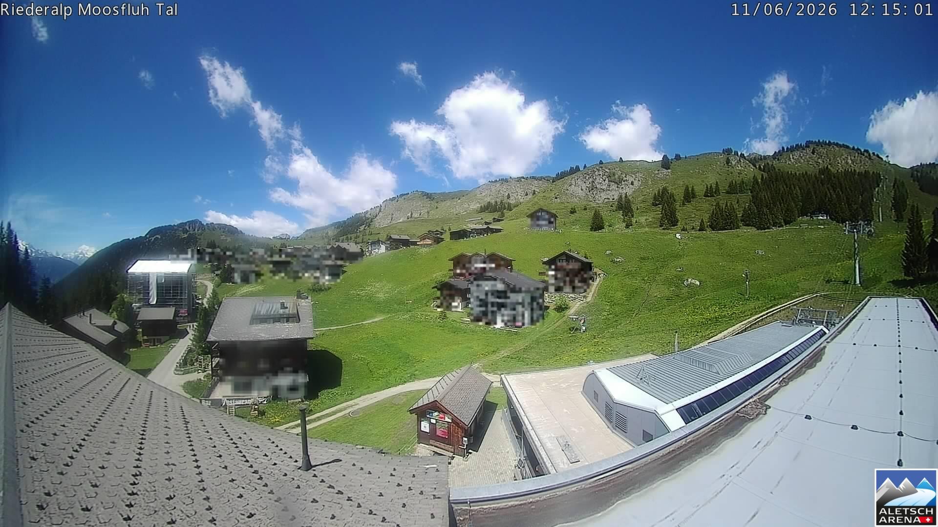 Archiv Foto Webcam Riederalp: Dorfmitte