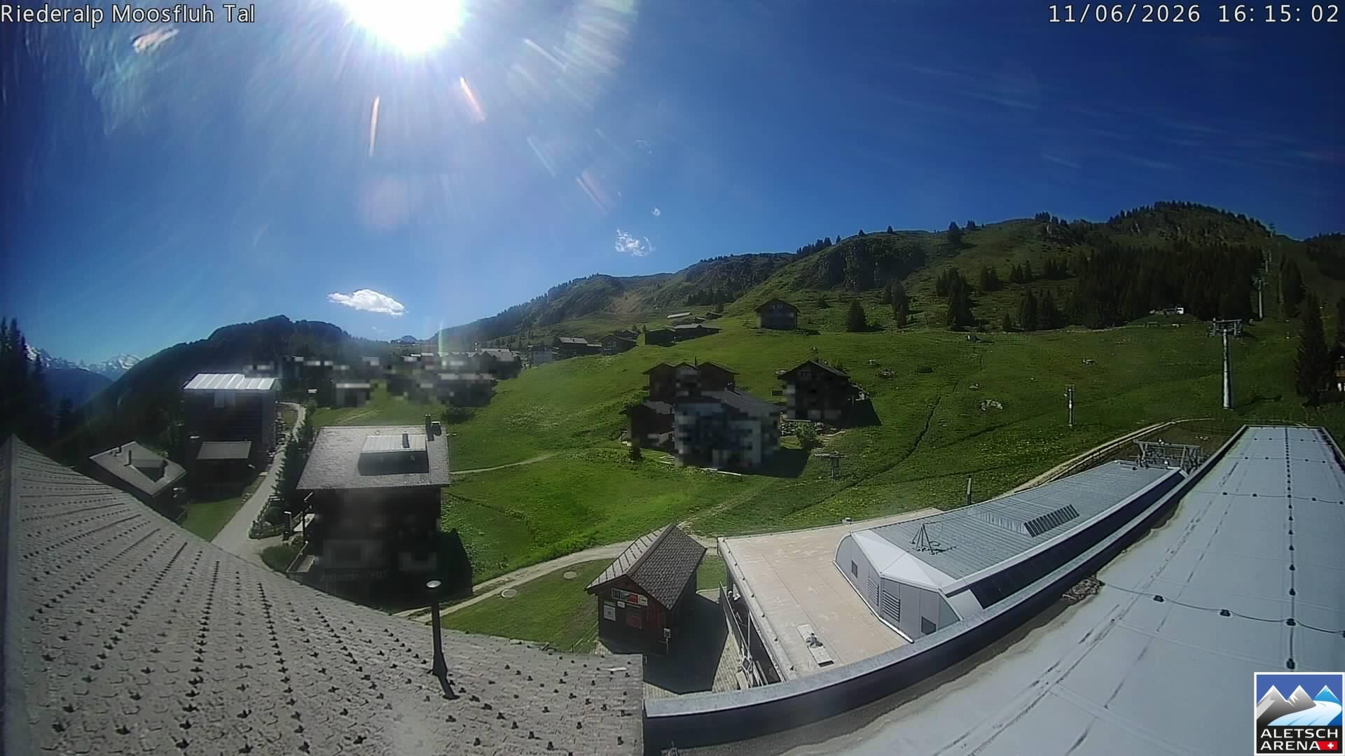 Archiv Foto Webcam Riederalp: Dorfmitte