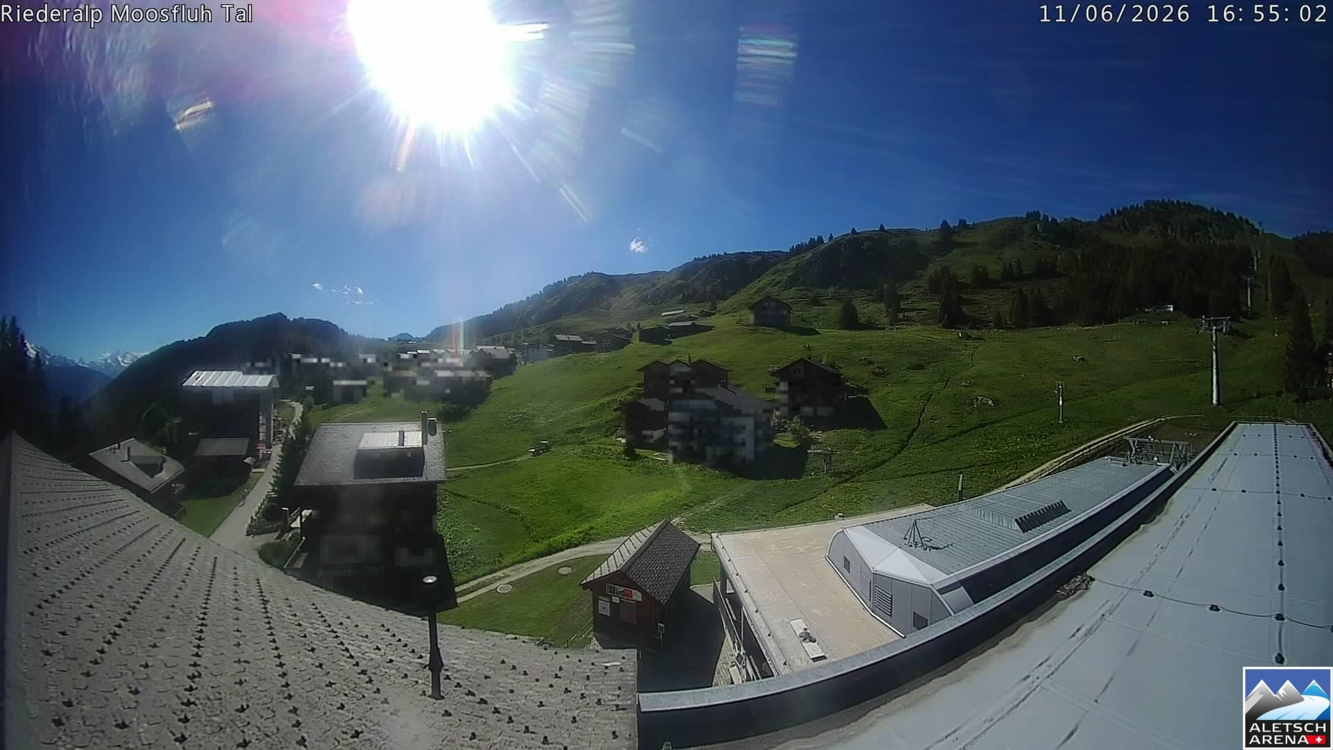Archiv Foto Webcam Riederalp: Dorfmitte