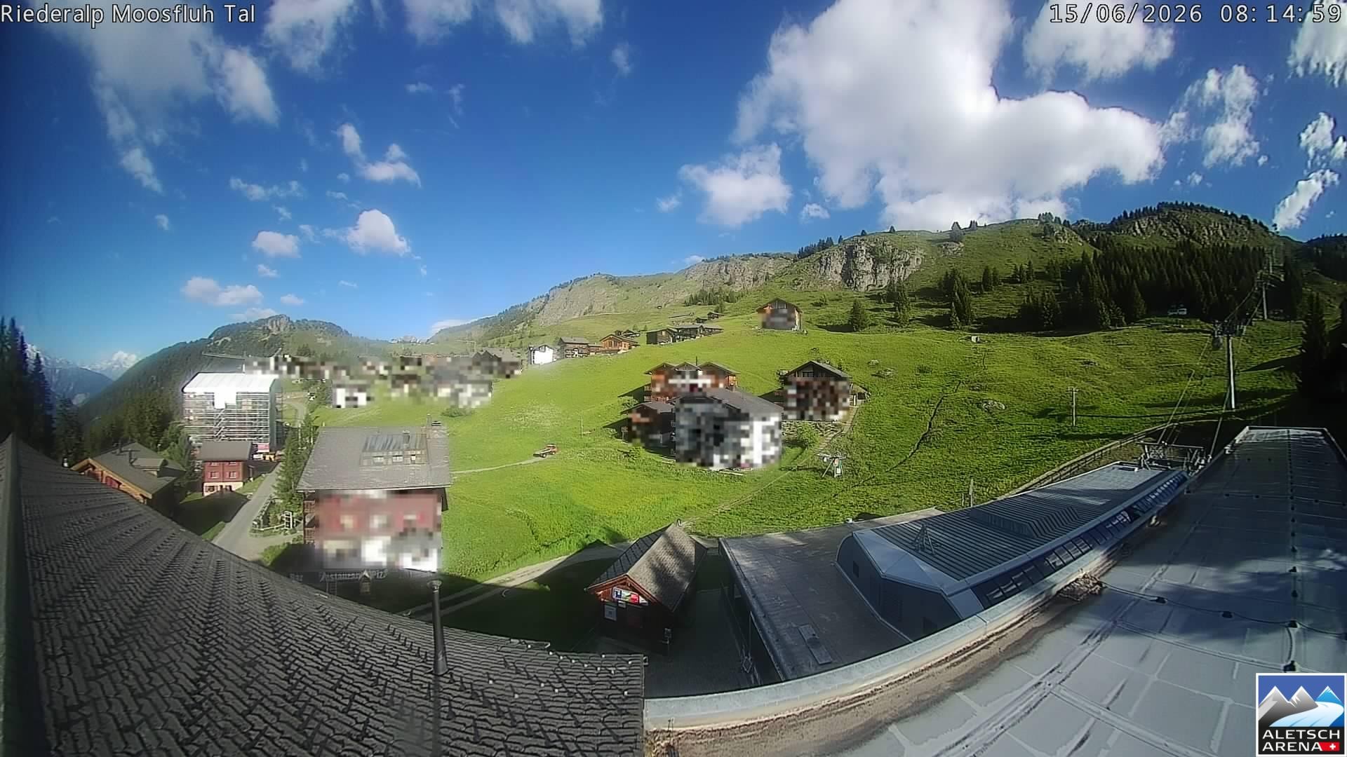 Archived image Webcam Riederalp - Village