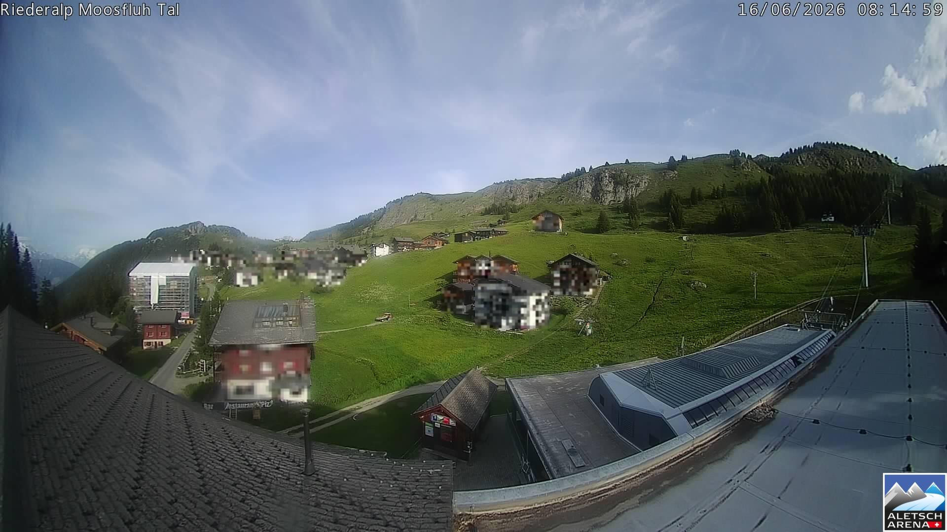 Archiv Foto Webcam Riederalp: Dorfmitte