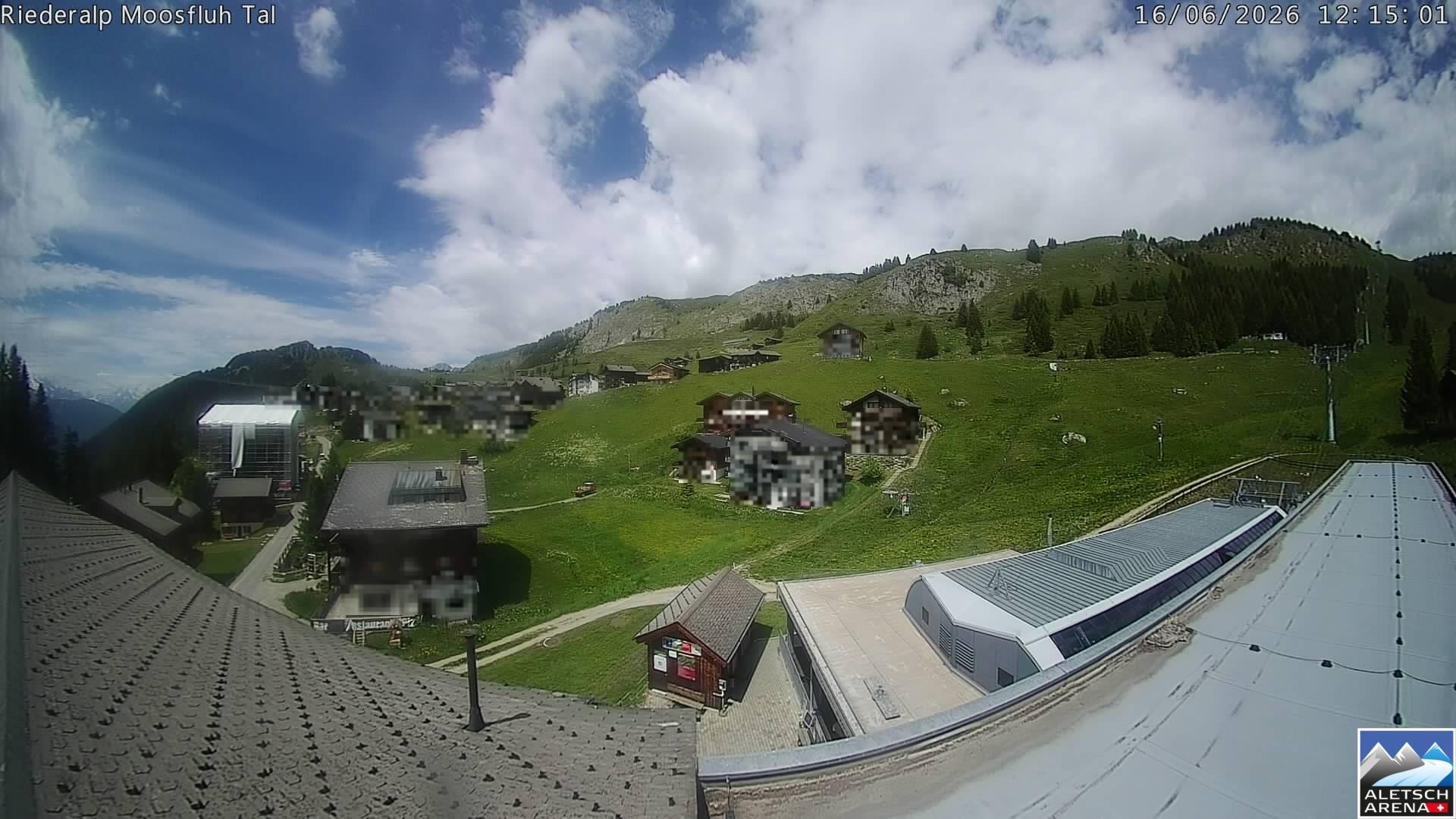 Archiv Foto Webcam Riederalp: Dorfmitte