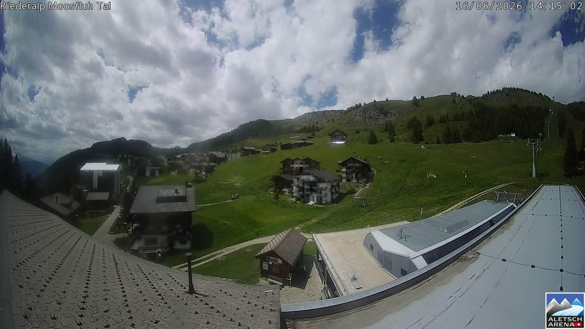 Archiv Foto Webcam Riederalp: Dorfmitte
