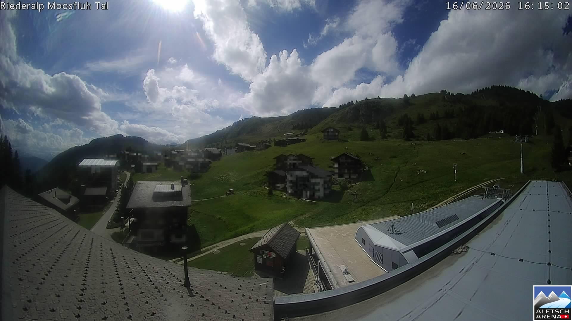 Archiv Foto Webcam Riederalp: Dorfmitte