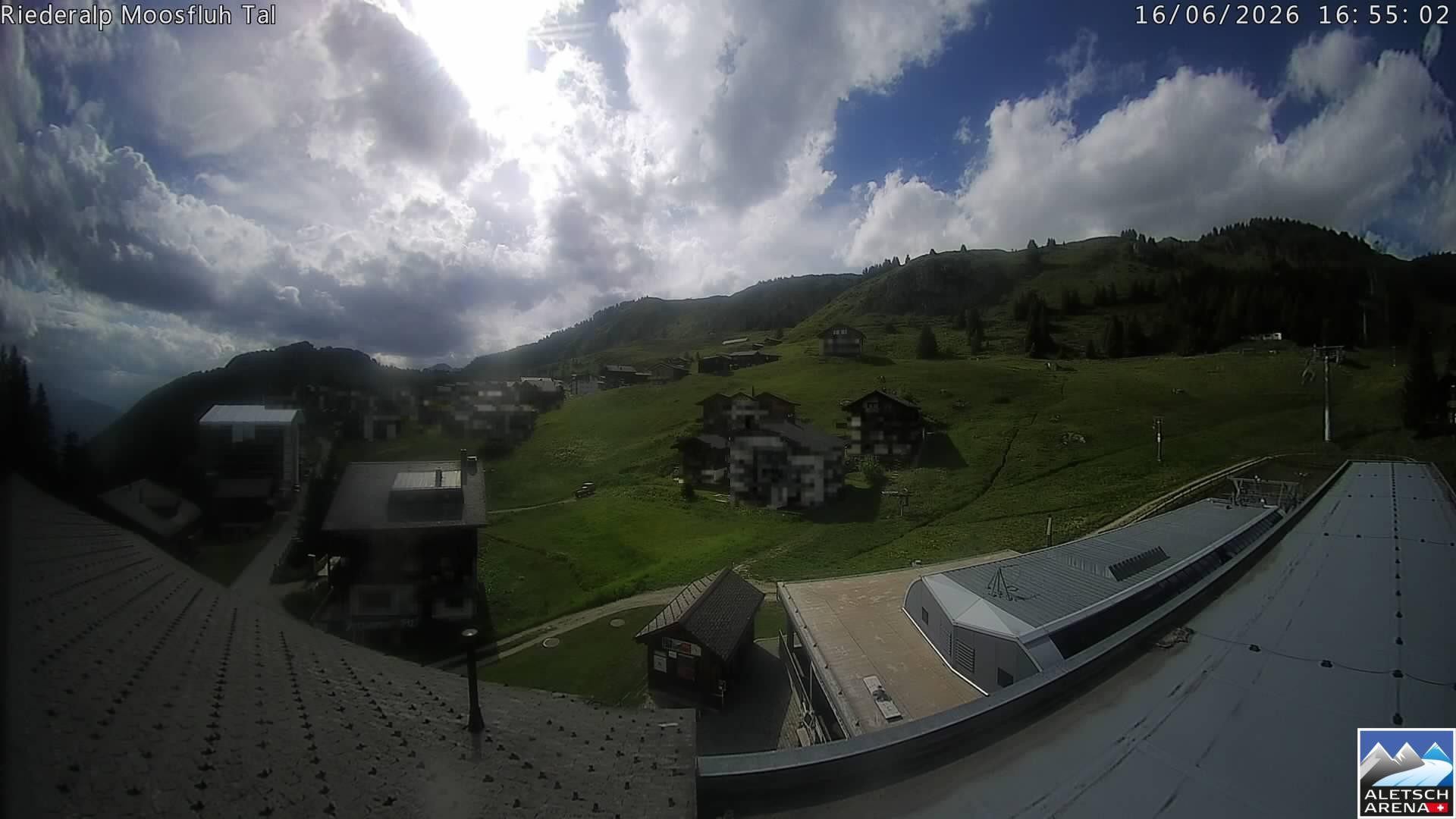 Archiv Foto Webcam Riederalp: Dorfmitte