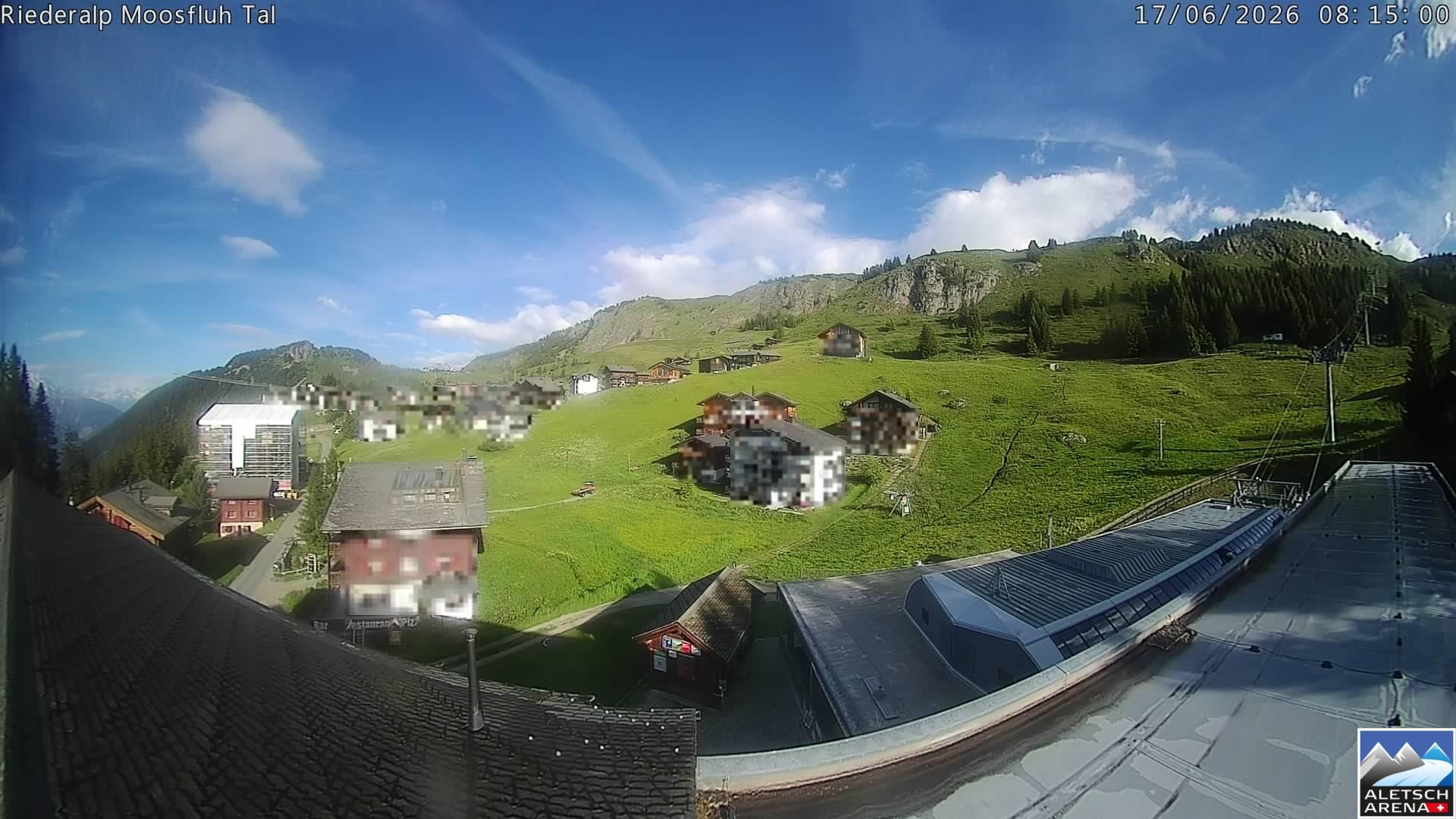 Archiv Foto Webcam Riederalp: Dorfmitte