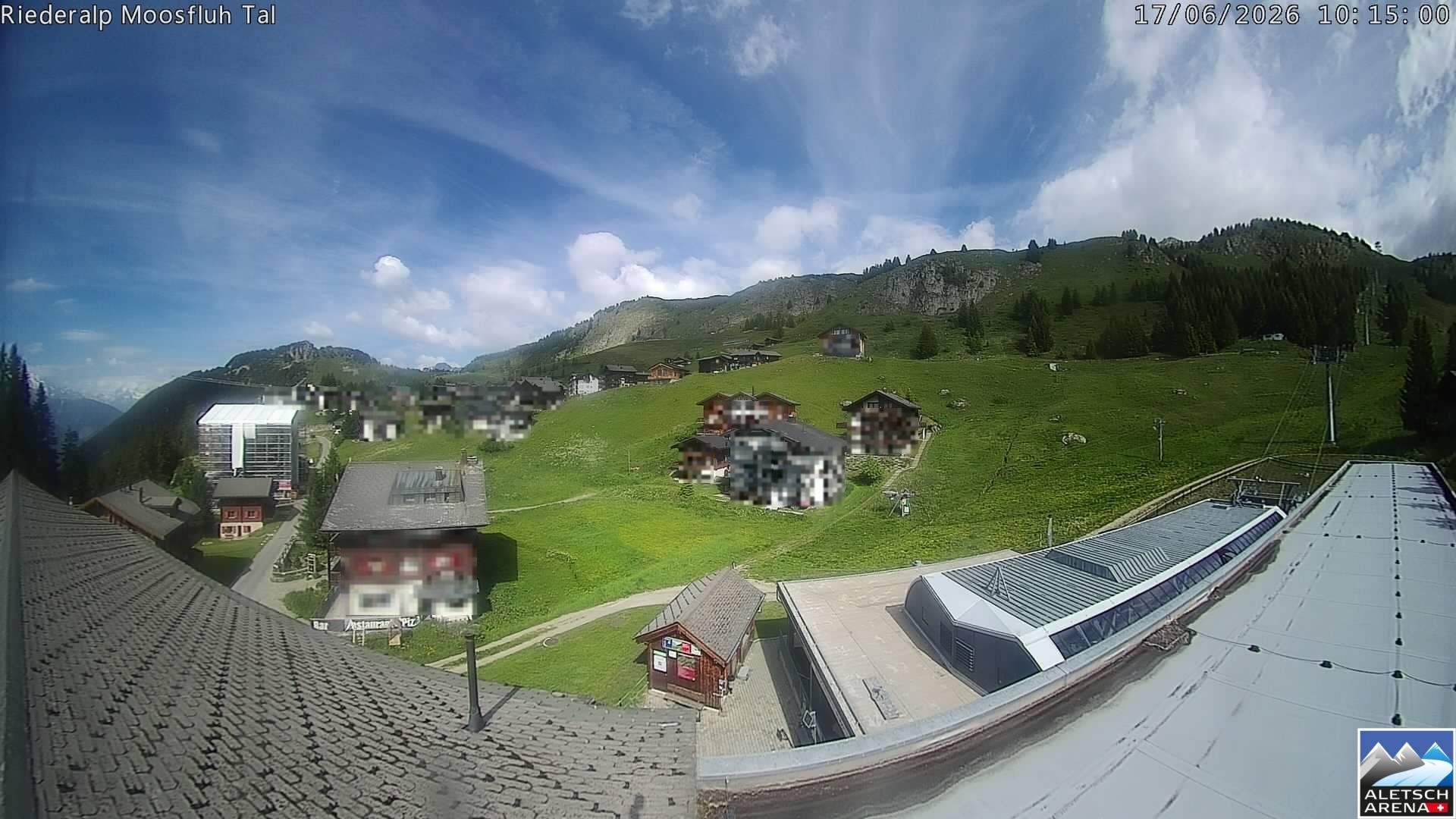 Archiv Foto Webcam Riederalp: Dorfmitte