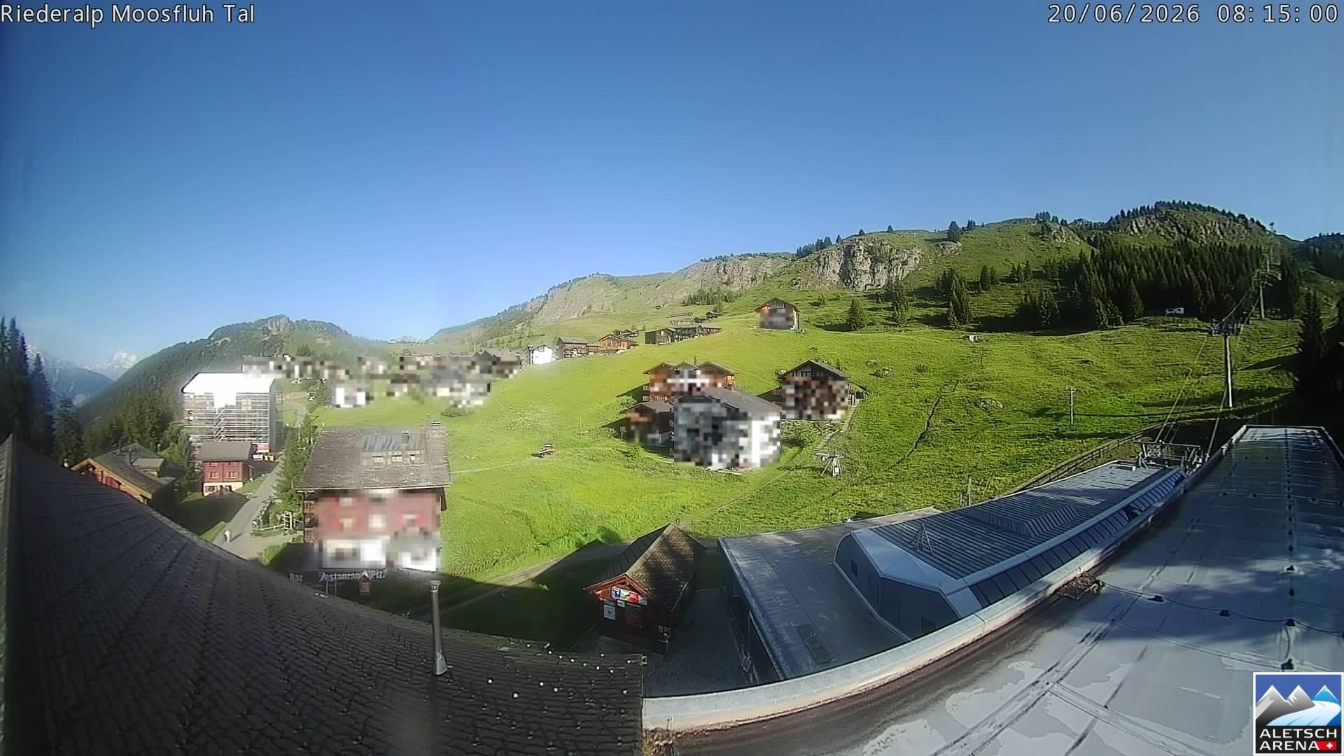 Archiv Foto Webcam Riederalp: Dorfmitte