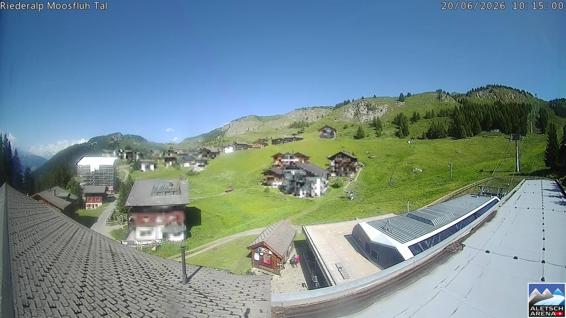 Archiv Foto Webcam Riederalp: Dorfmitte