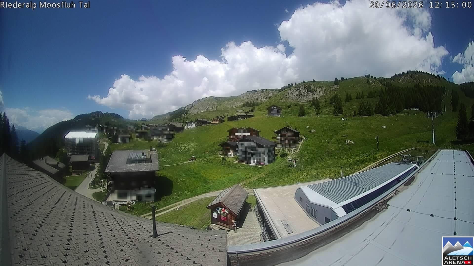 Archiv Foto Webcam Riederalp: Dorfmitte