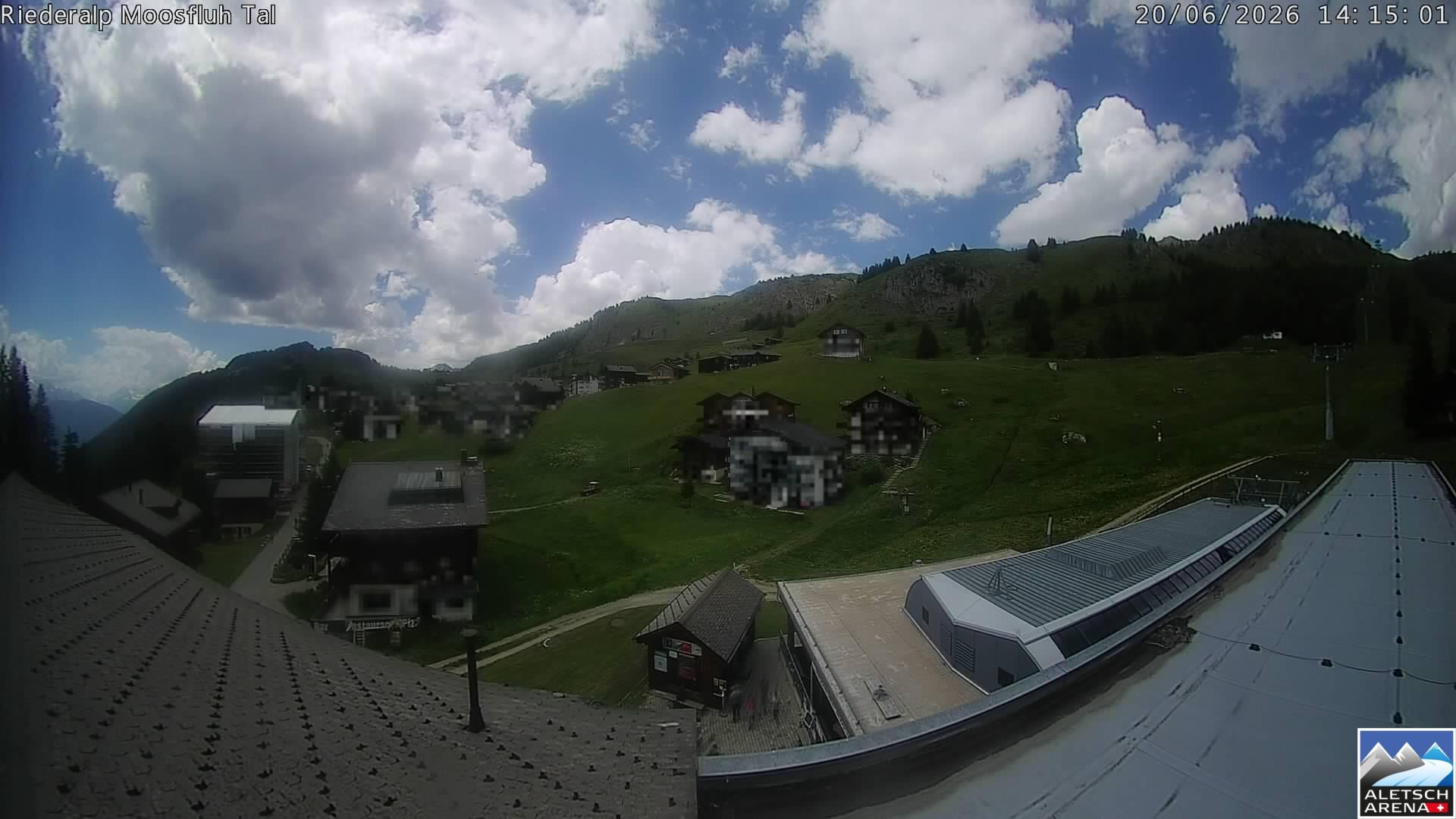 Archiv Foto Webcam Riederalp: Dorfmitte