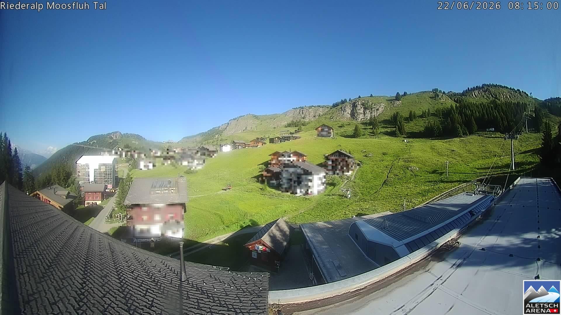 Archiv Foto Webcam Riederalp: Dorfmitte