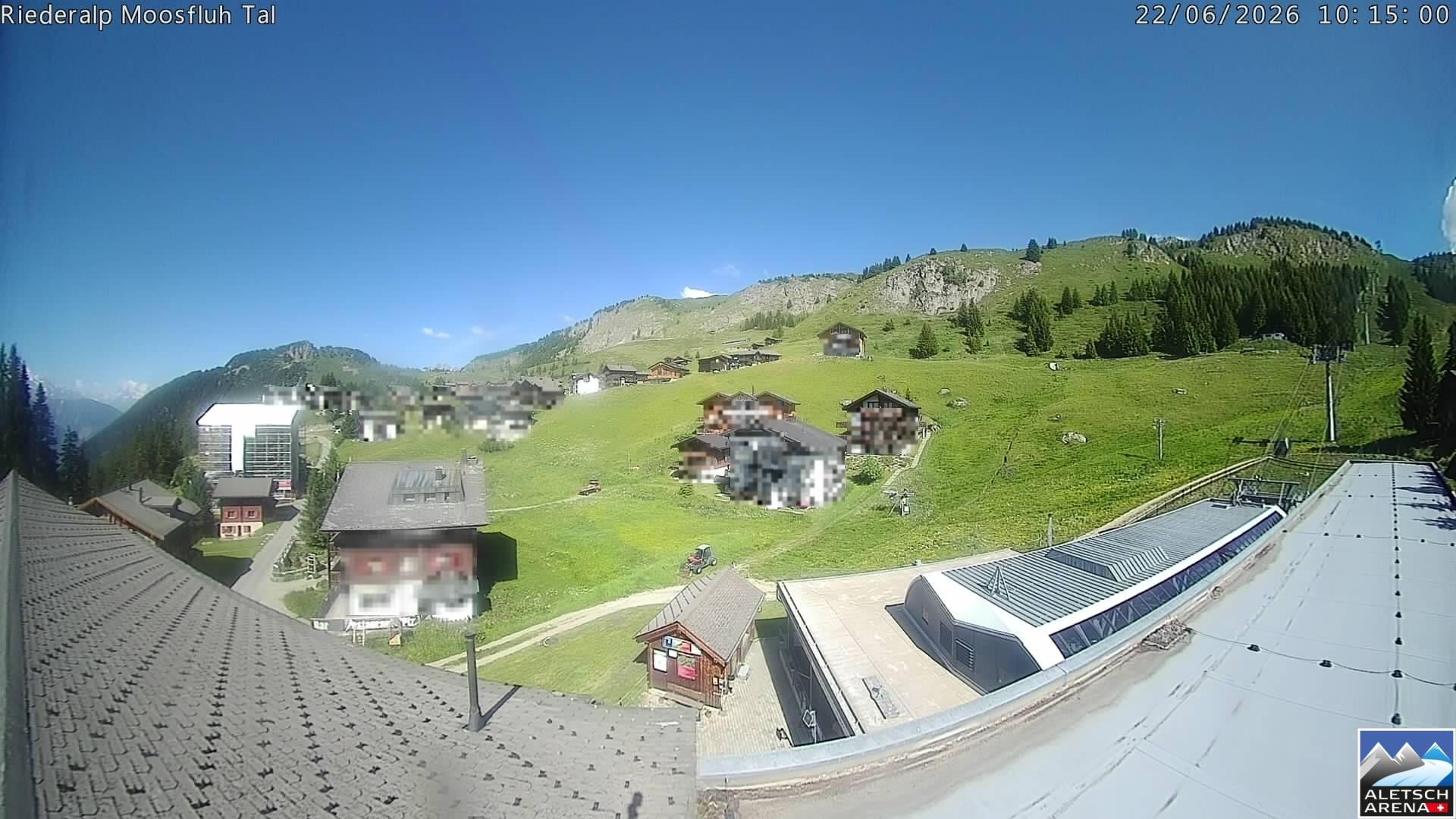 Archiv Foto Webcam Riederalp: Dorfmitte