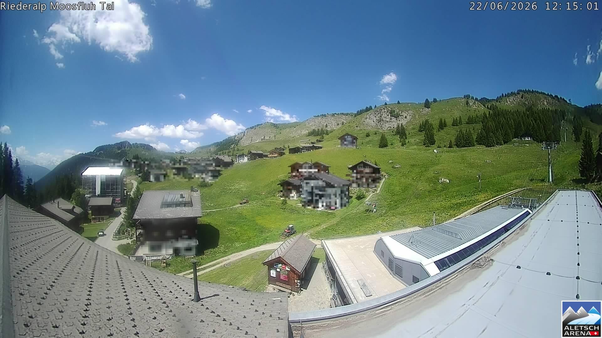 Archiv Foto Webcam Riederalp: Dorfmitte