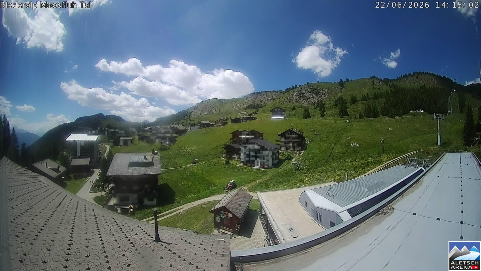 Archived image Webcam Riederalp - Village