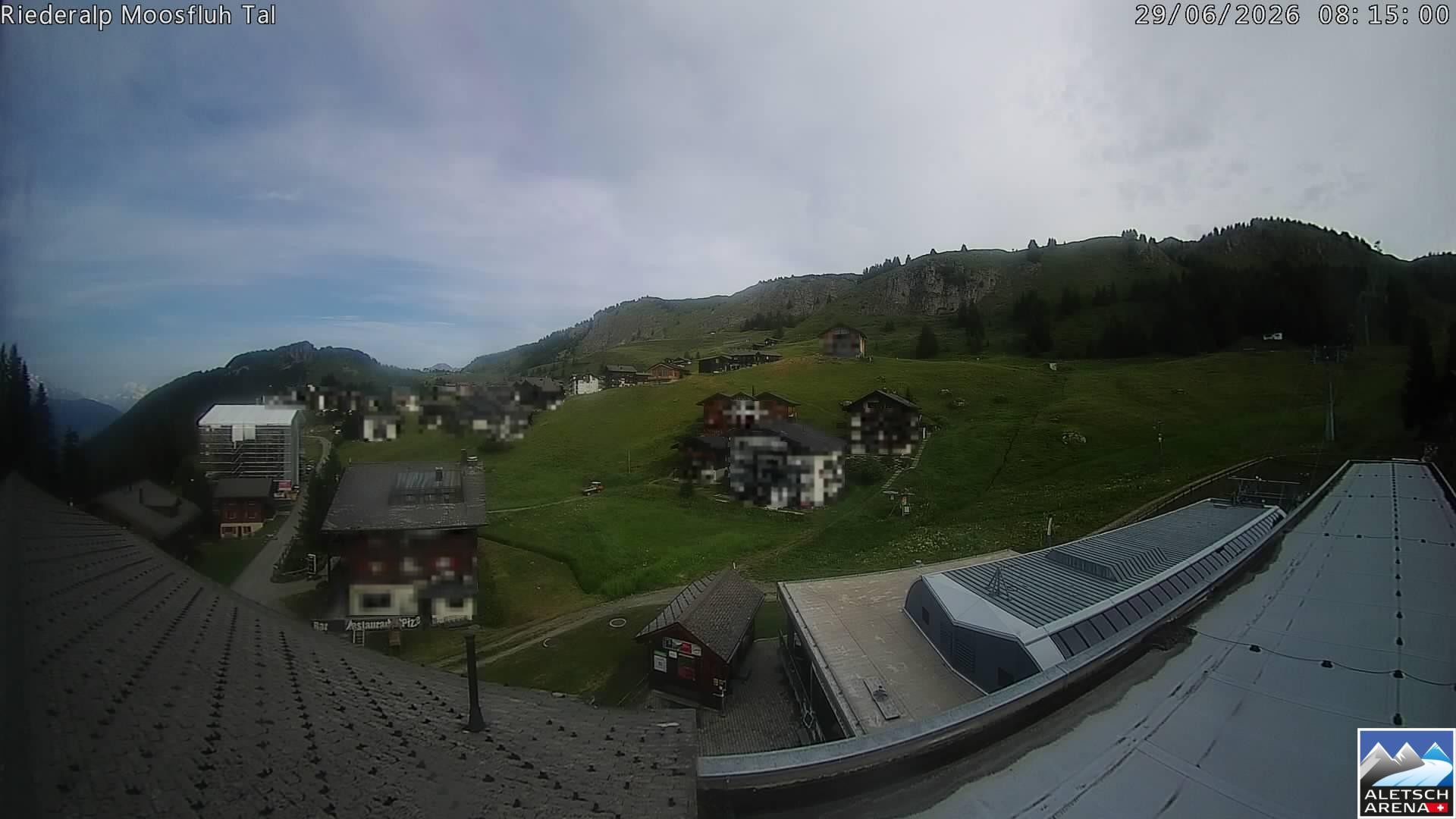 Archiv Foto Webcam Riederalp: Dorfmitte