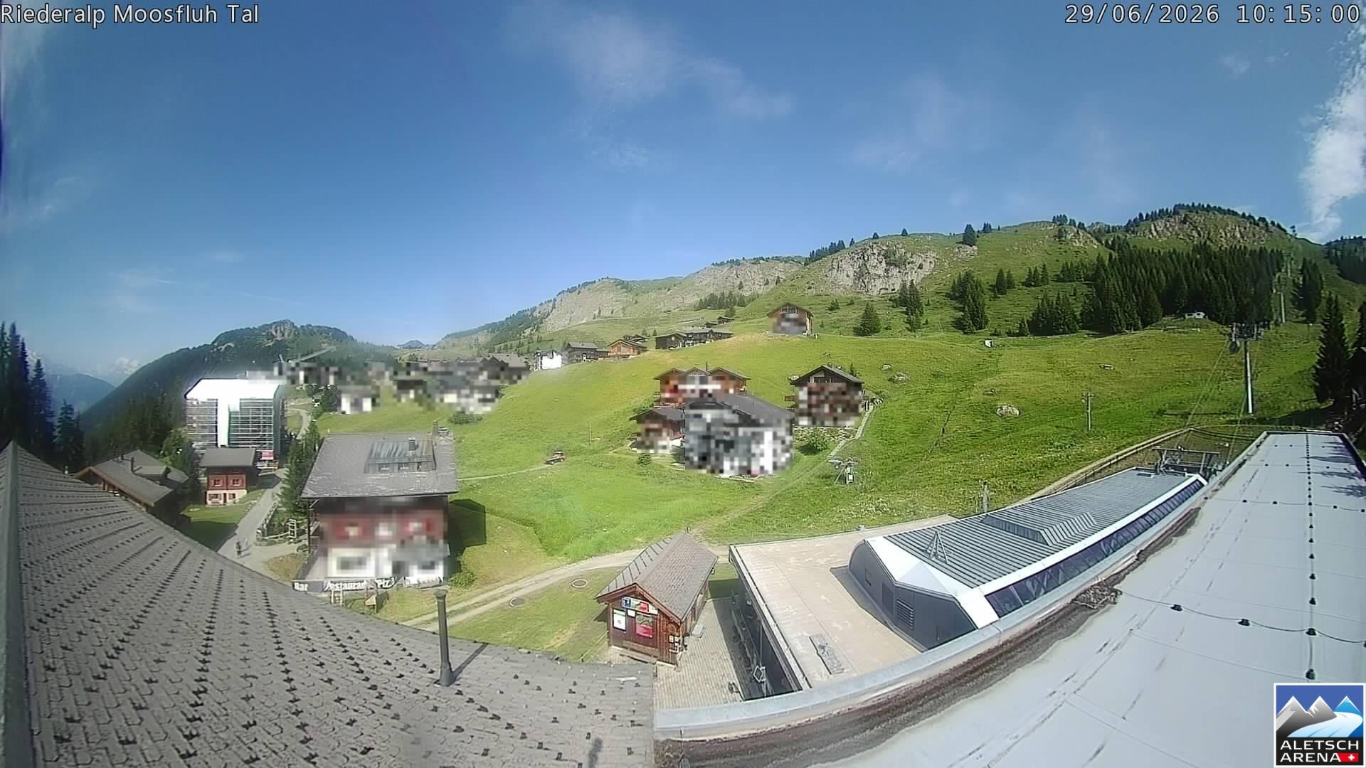 Archiv Foto Webcam Riederalp: Dorfmitte