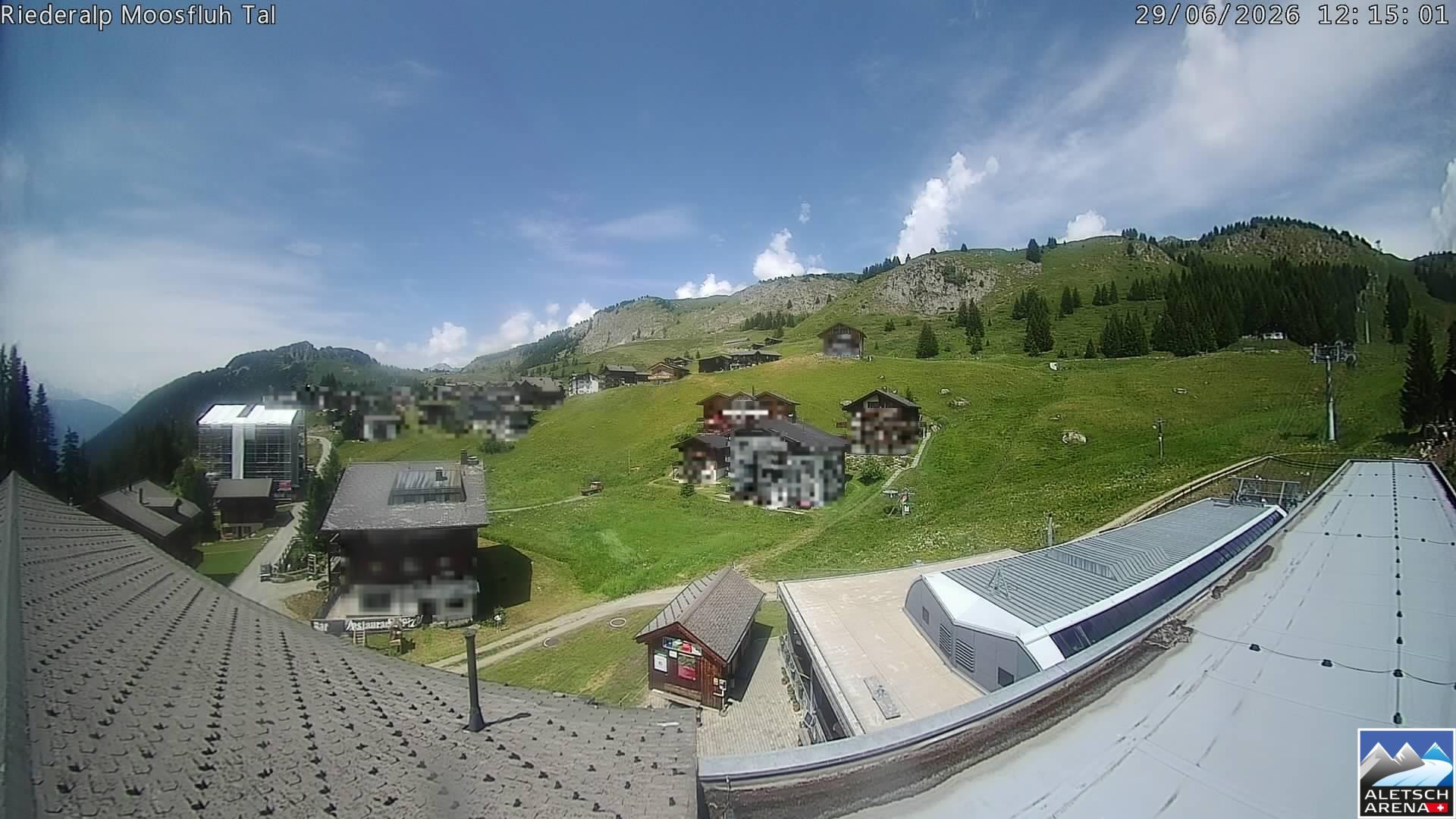 Archiv Foto Webcam Riederalp: Dorfmitte