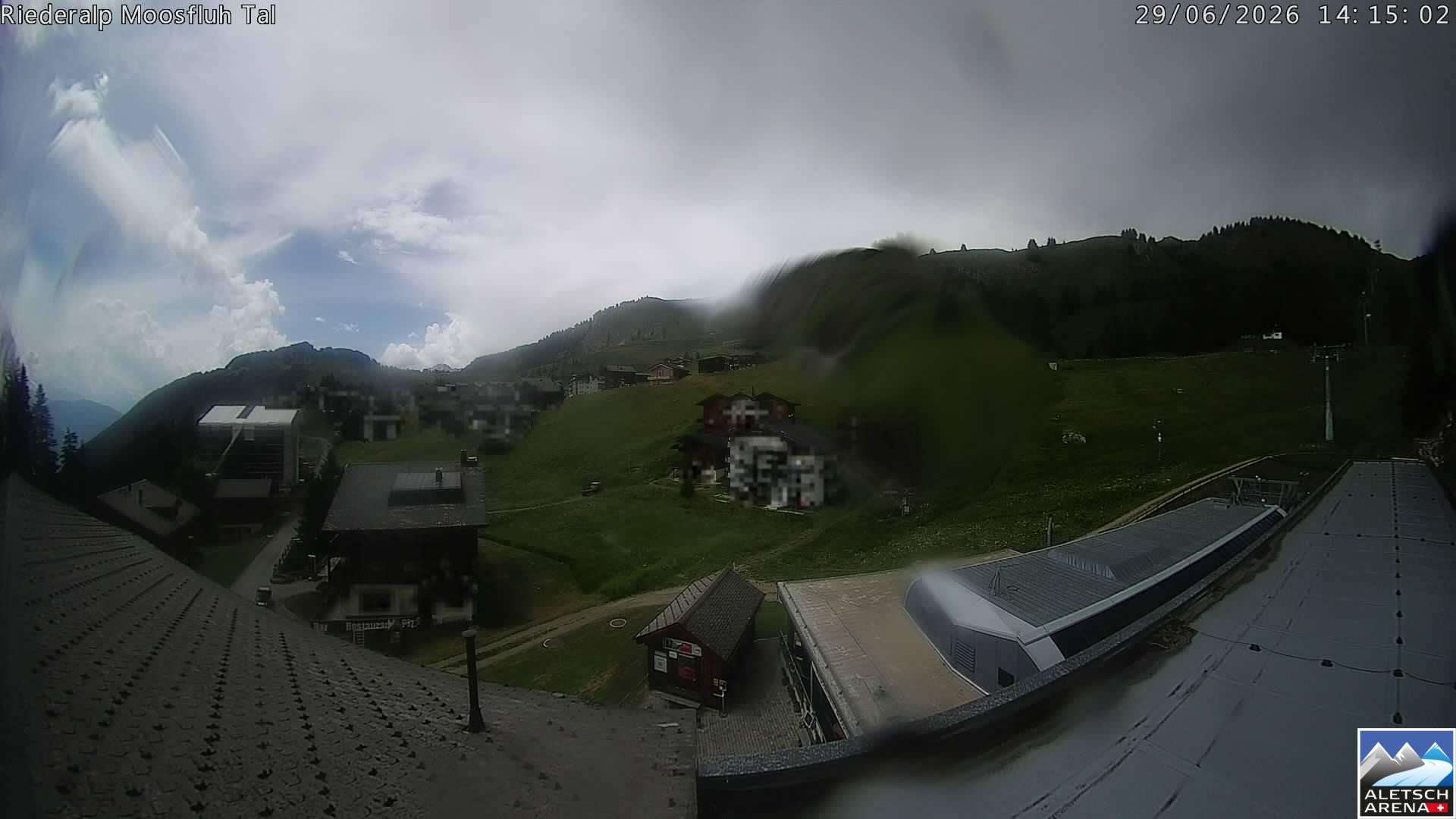 Archiv Foto Webcam Riederalp: Dorfmitte
