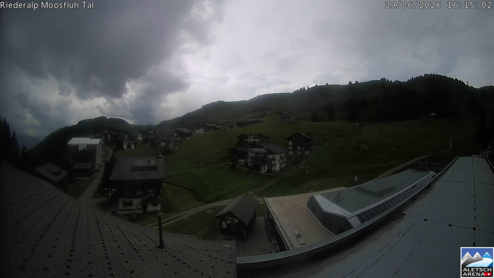 Archiv Foto Webcam Riederalp: Dorfmitte