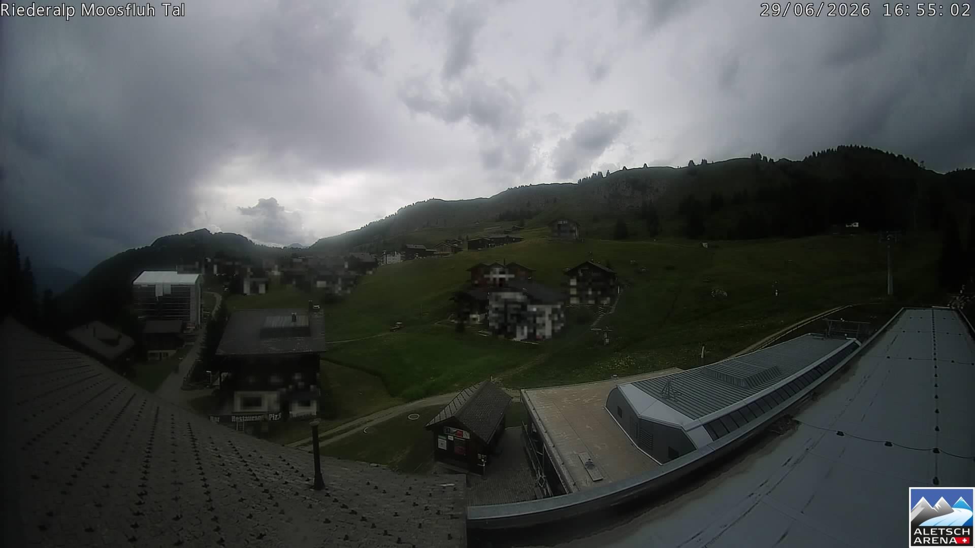 Archiv Foto Webcam Riederalp: Dorfmitte