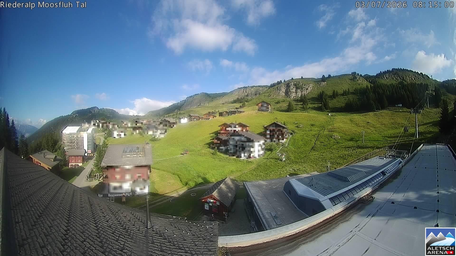 Archived image Webcam Riederalp - Village