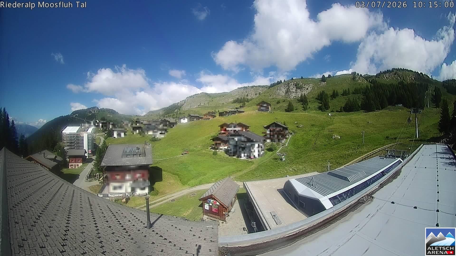 Archived image Webcam Riederalp - Village