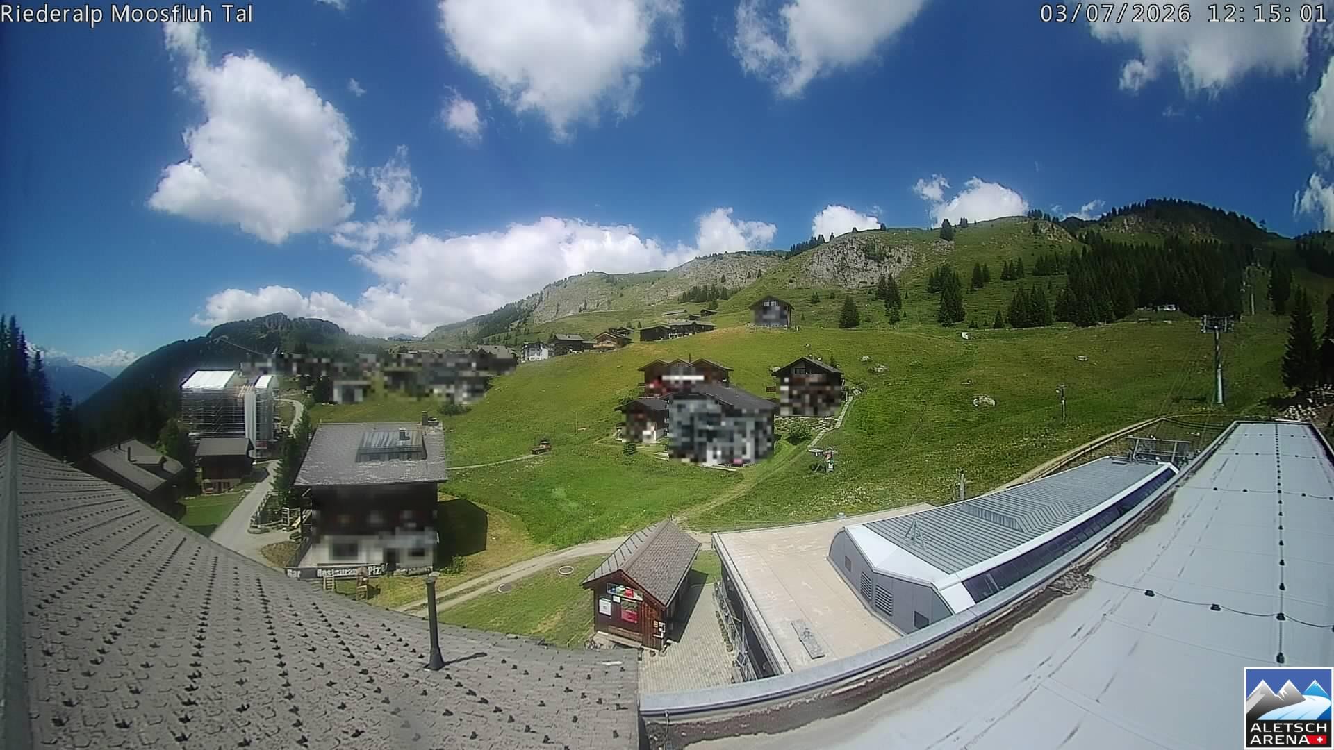 Archived image Webcam Riederalp - Village