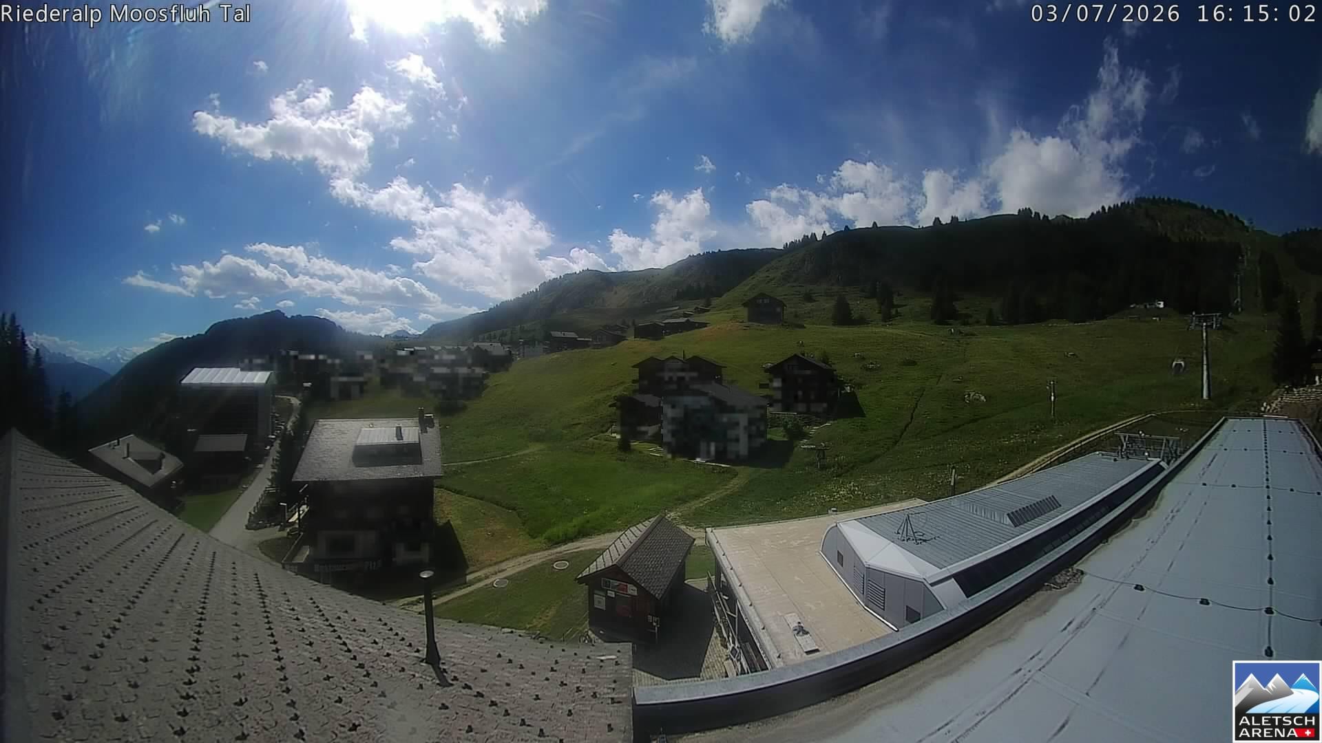 Archived image Webcam Riederalp - Village