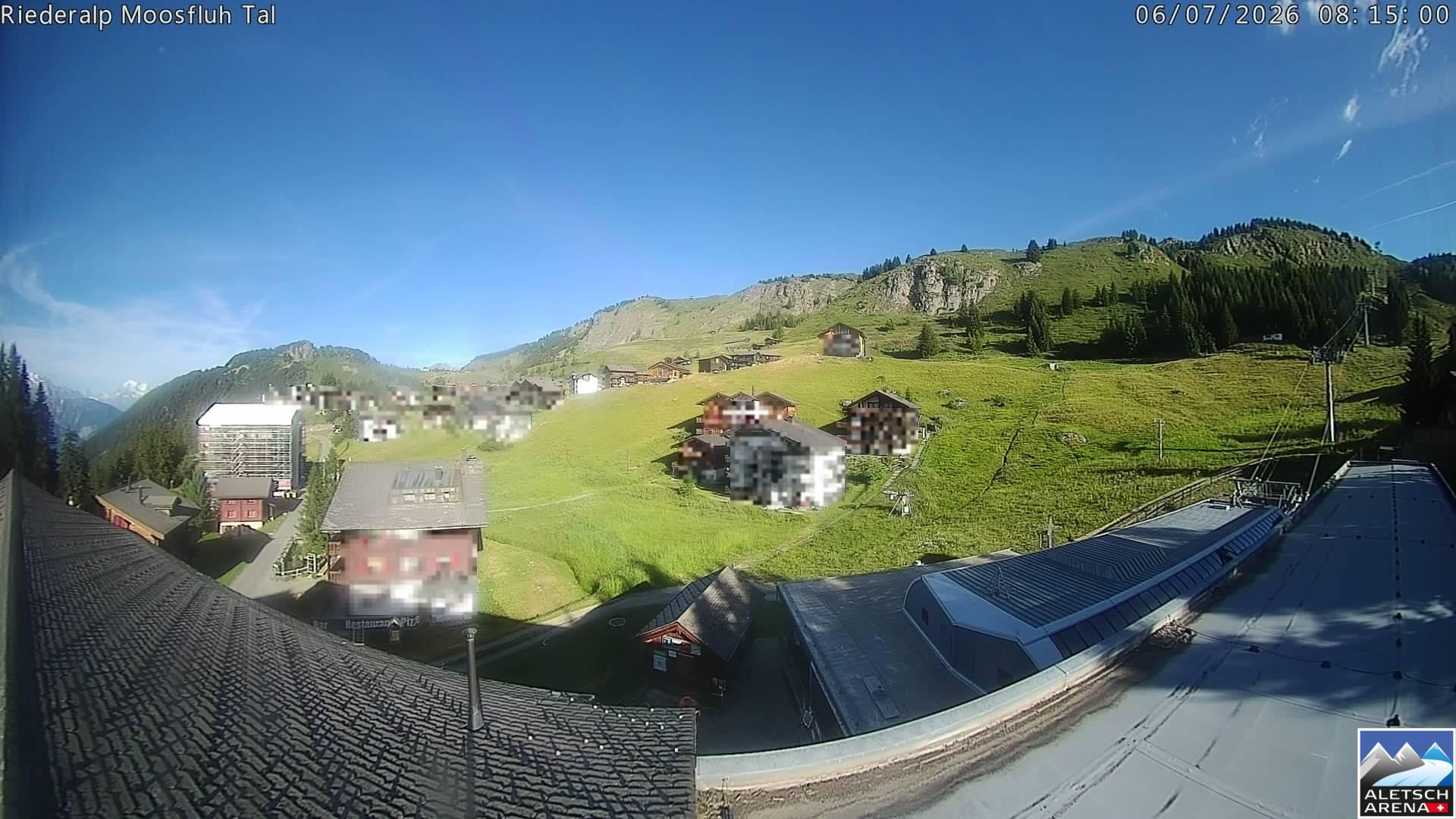 Archived image Webcam Riederalp - Village