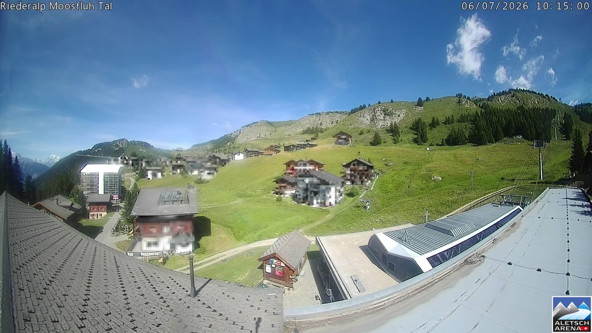 Archived image Webcam Riederalp - Village