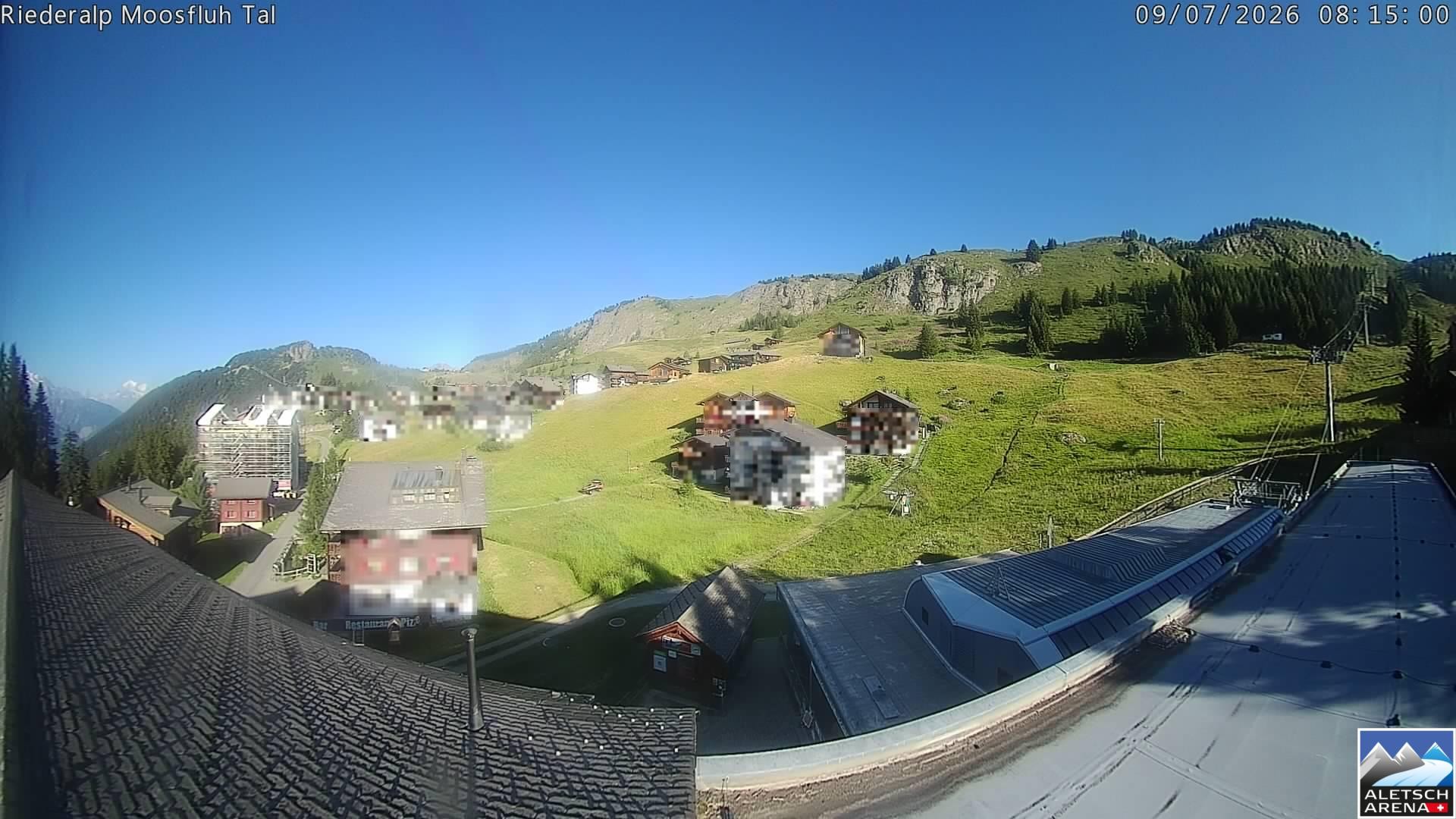 Archiv Foto Webcam Riederalp: Dorfmitte