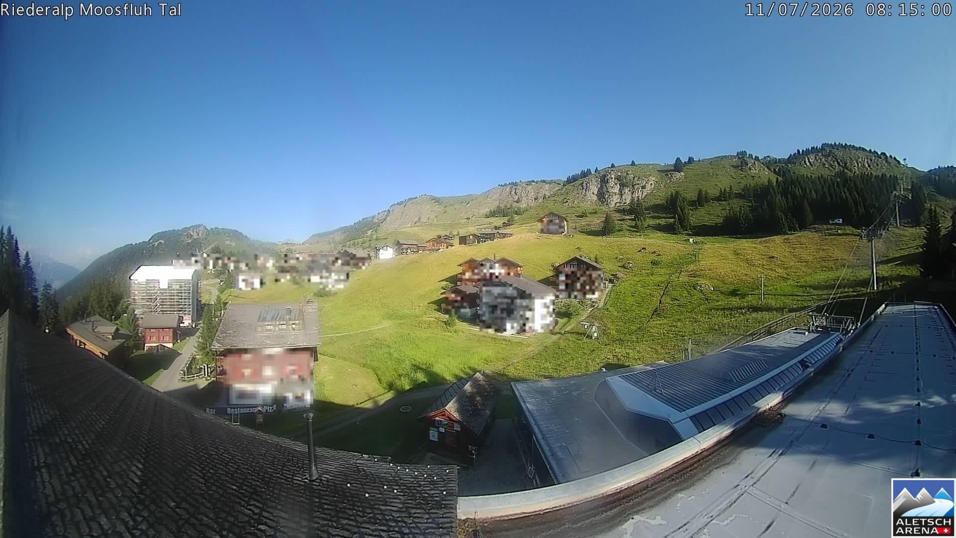 Archiv Foto Webcam Riederalp: Dorfmitte