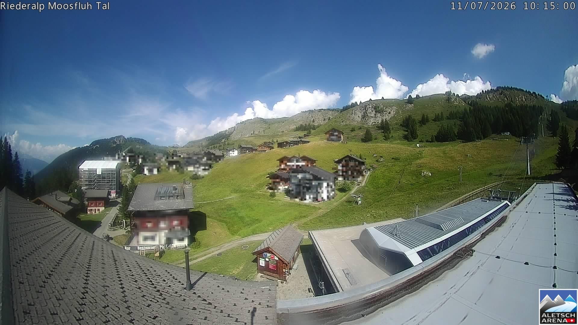 Archiv Foto Webcam Riederalp: Dorfmitte