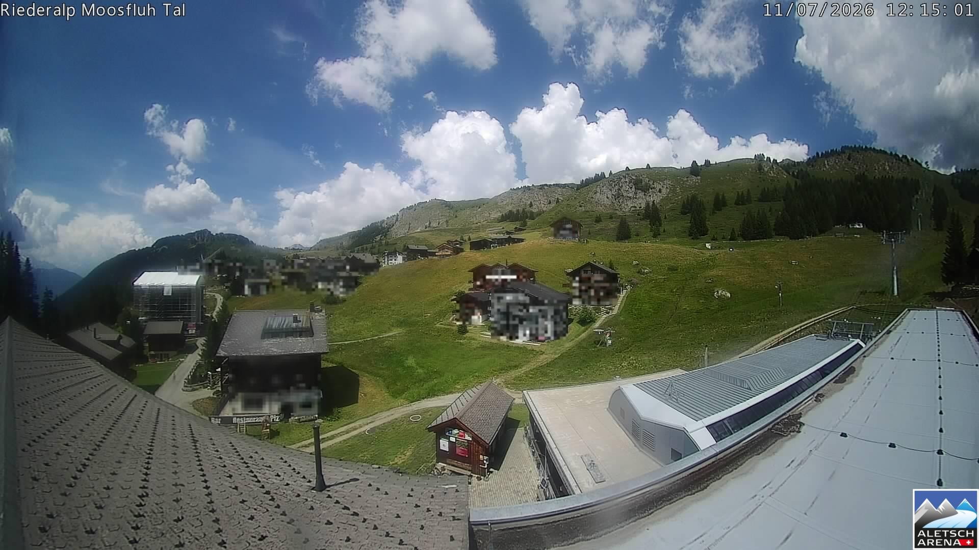 Archiv Foto Webcam Riederalp: Dorfmitte