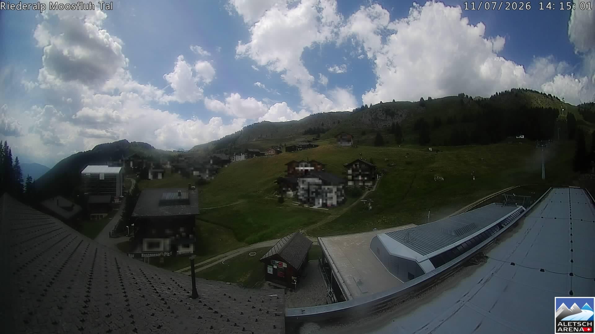 Archiv Foto Webcam Riederalp: Dorfmitte