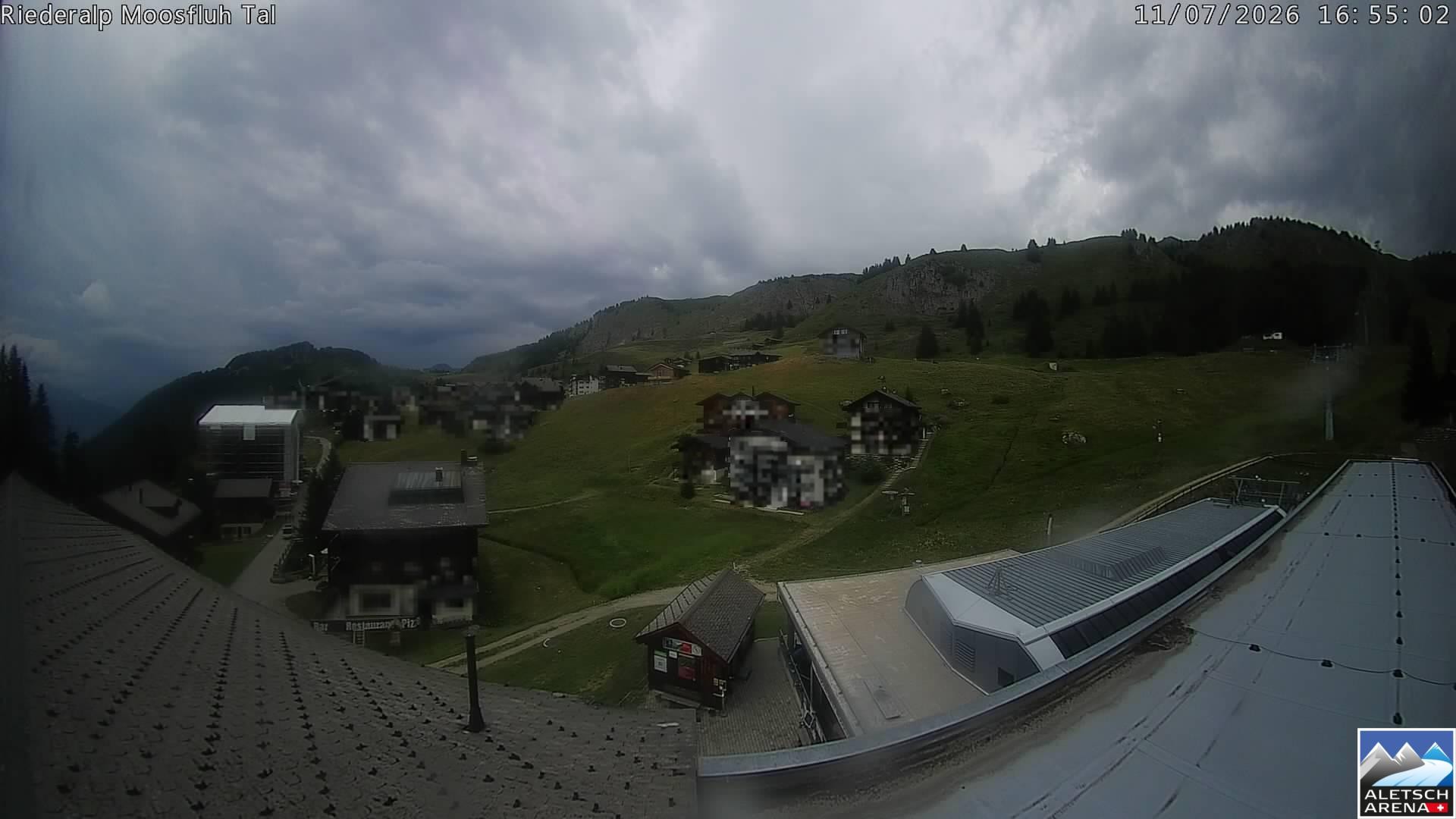 Archiv Foto Webcam Riederalp: Dorfmitte