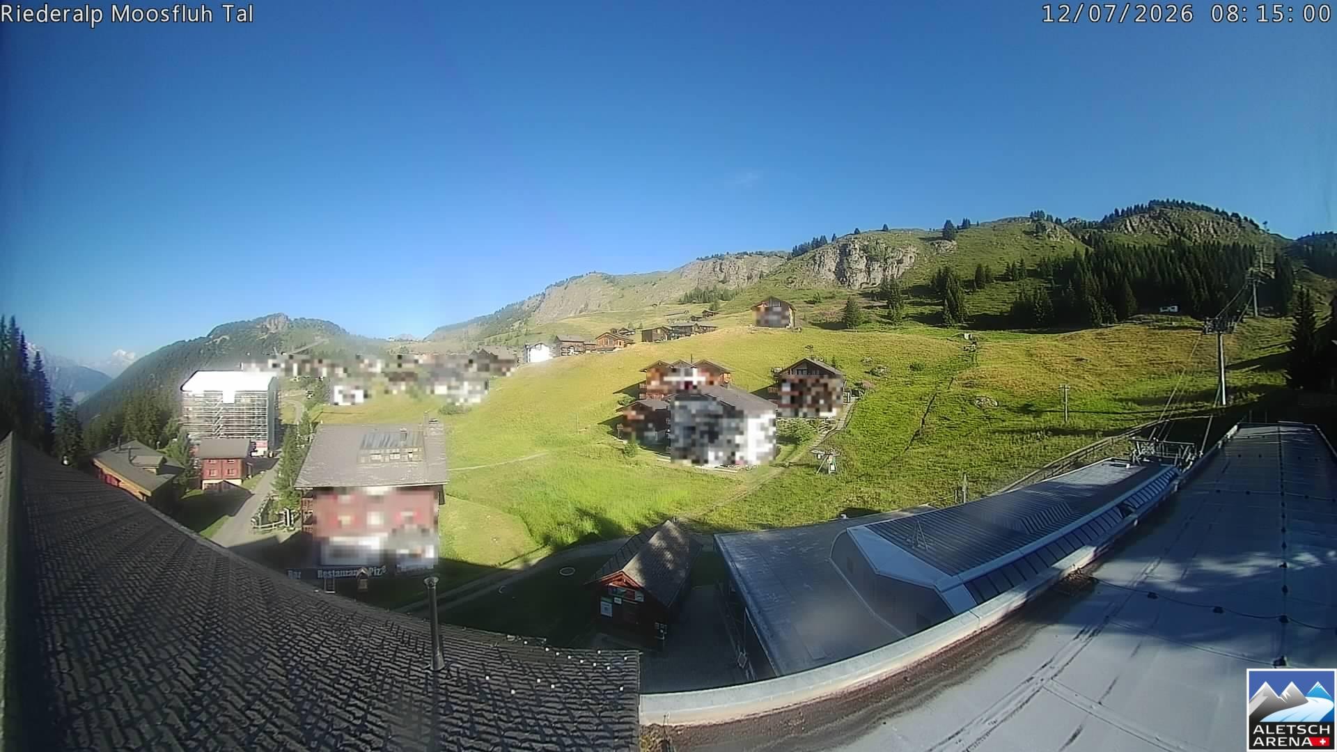 Archived image Webcam Riederalp - Village