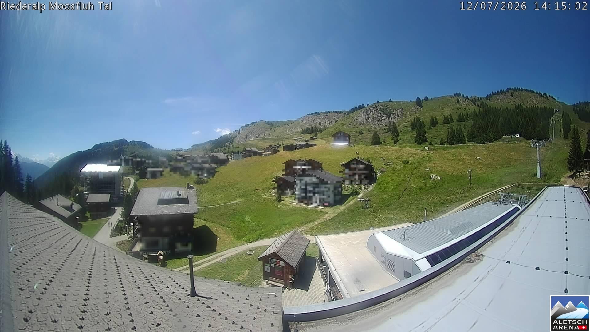 Archived image Webcam Riederalp - Village
