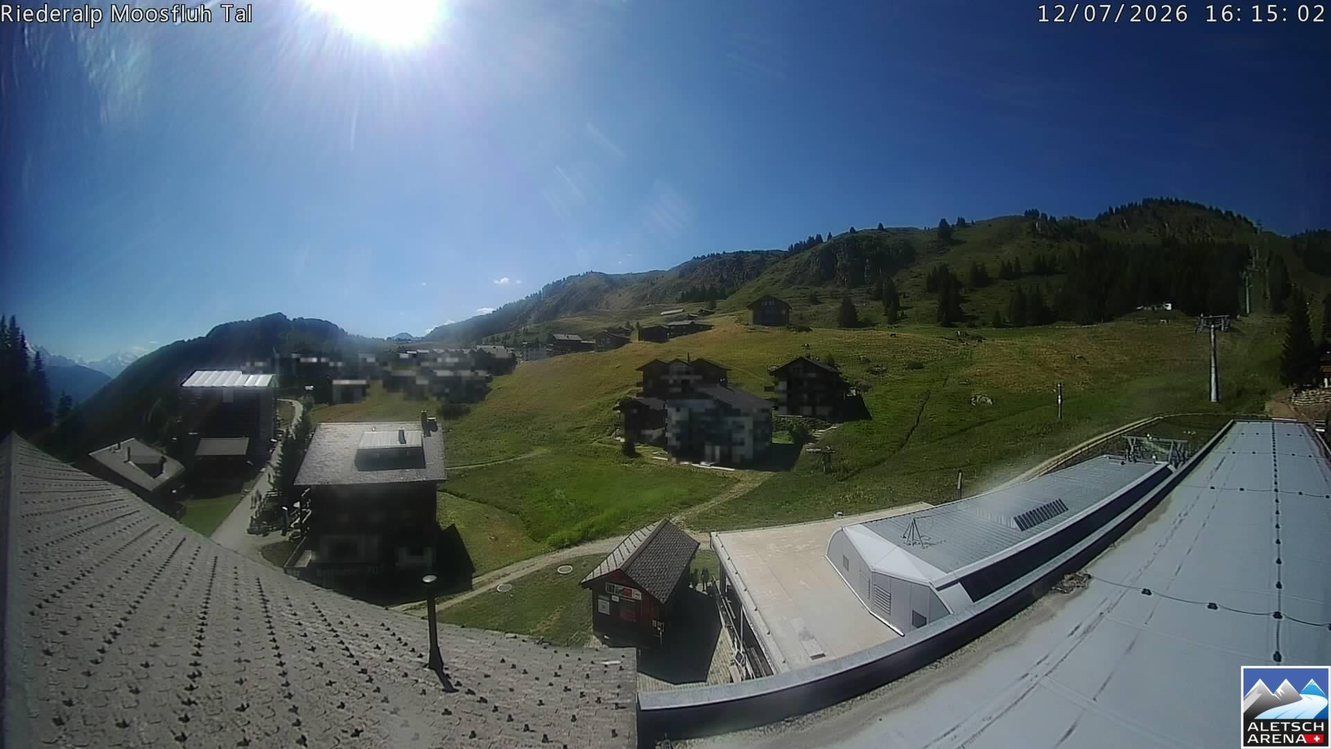 Archived image Webcam Riederalp - Village