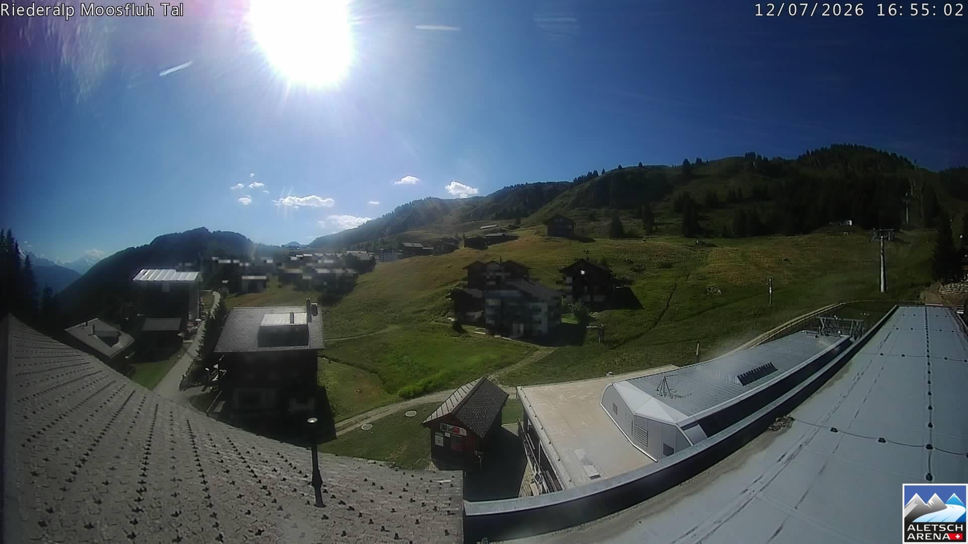 Archived image Webcam Riederalp - Village