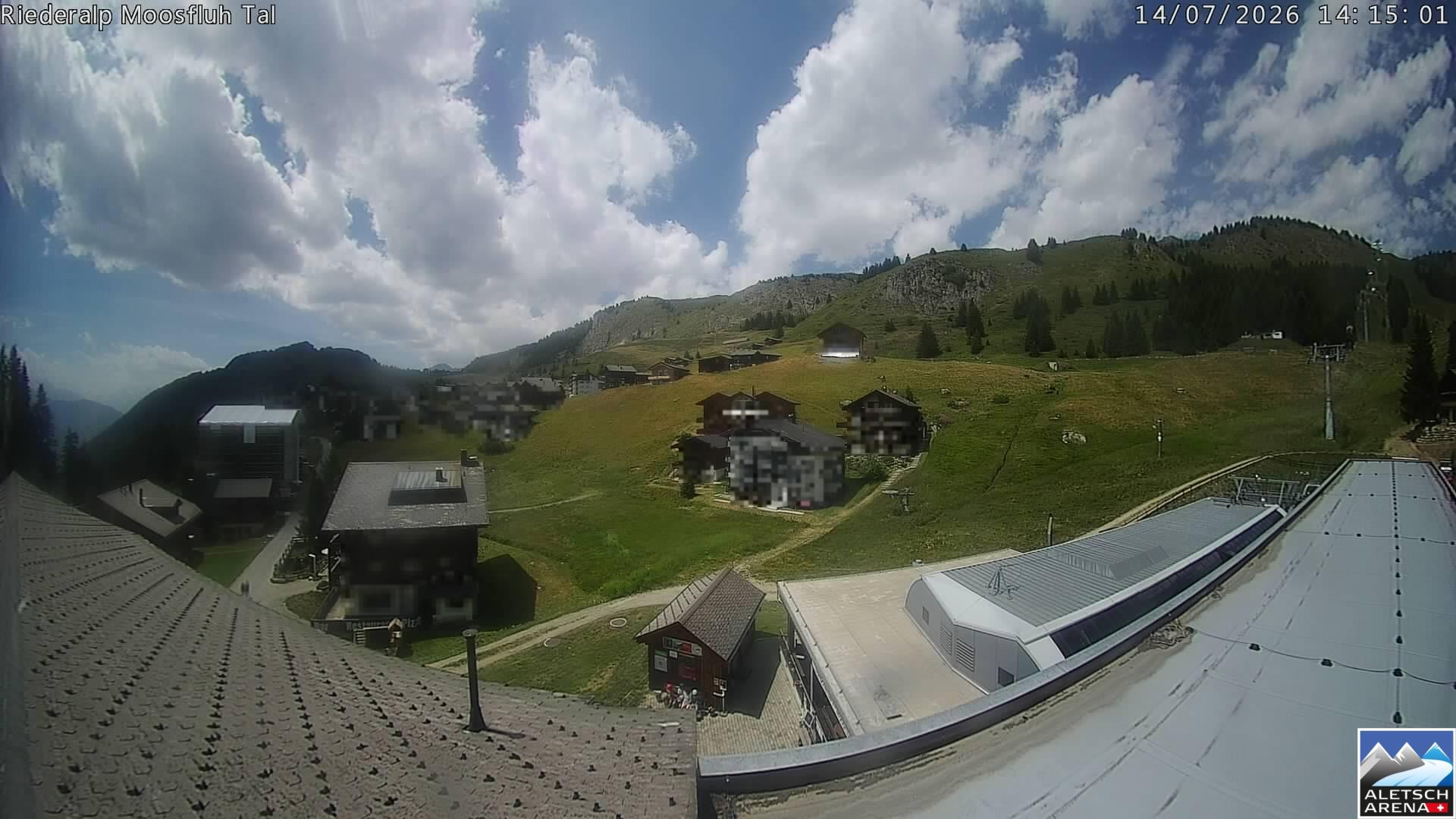 Archived image Webcam Riederalp - Village
