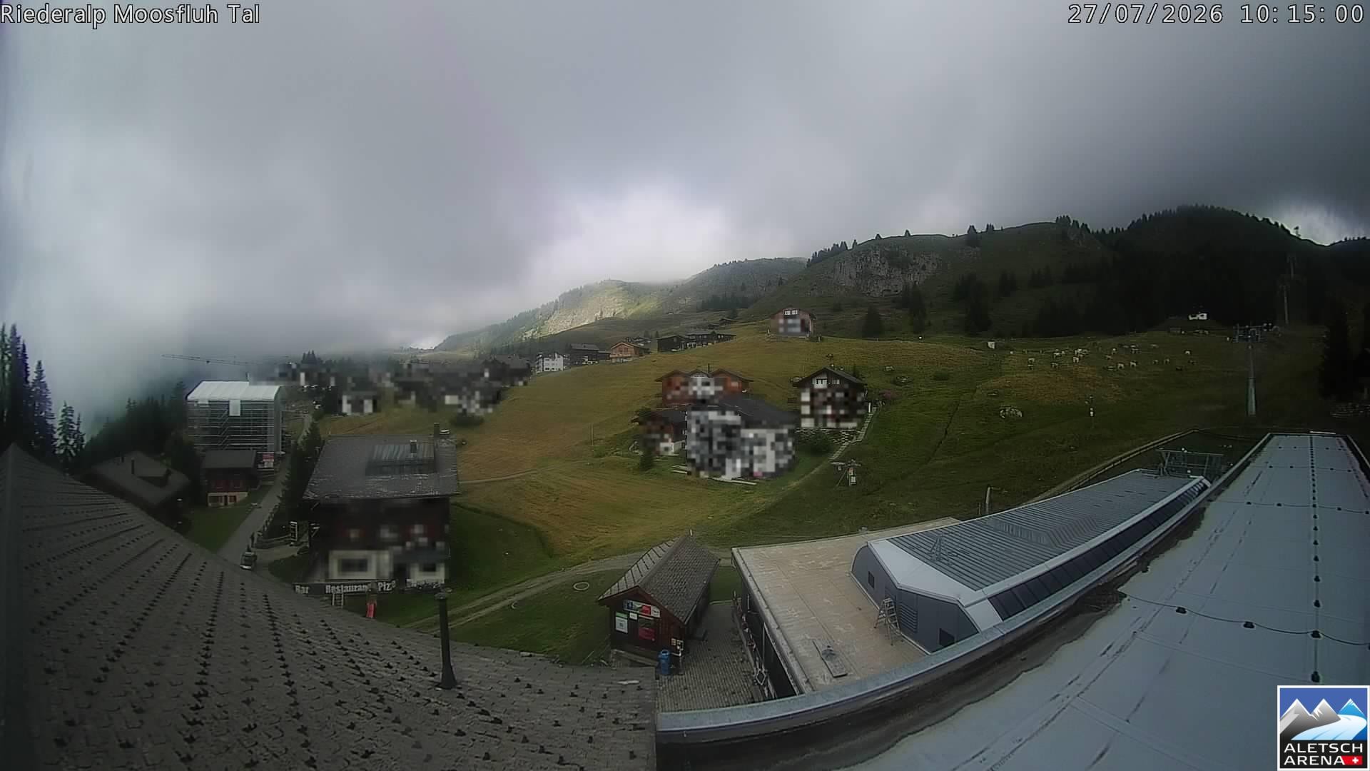 Archiv Foto Webcam Riederalp: Dorfmitte