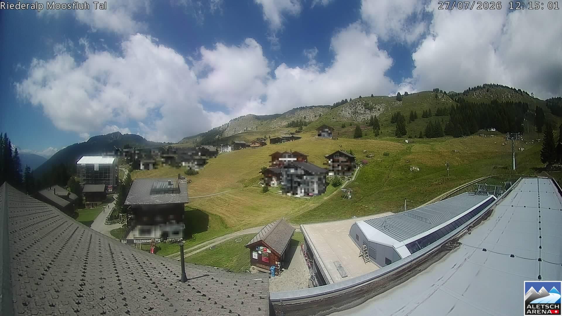 Archiv Foto Webcam Riederalp: Dorfmitte